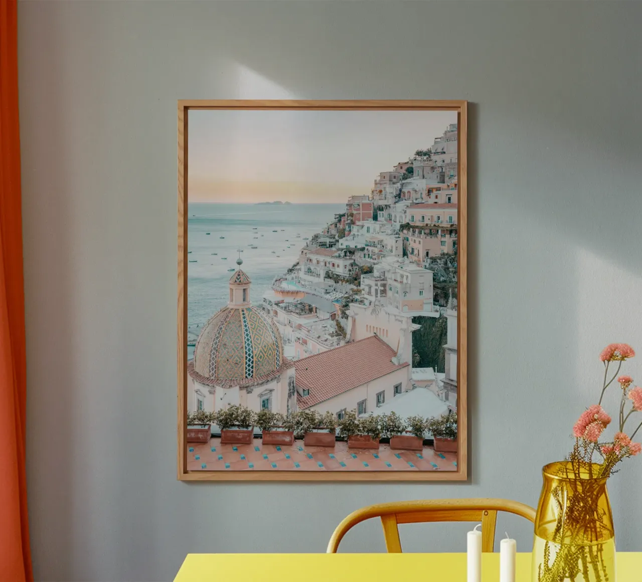 Amalfi Coast Positano Photograph Print, La Dolce Vita alu-dibond by TheTravelClub