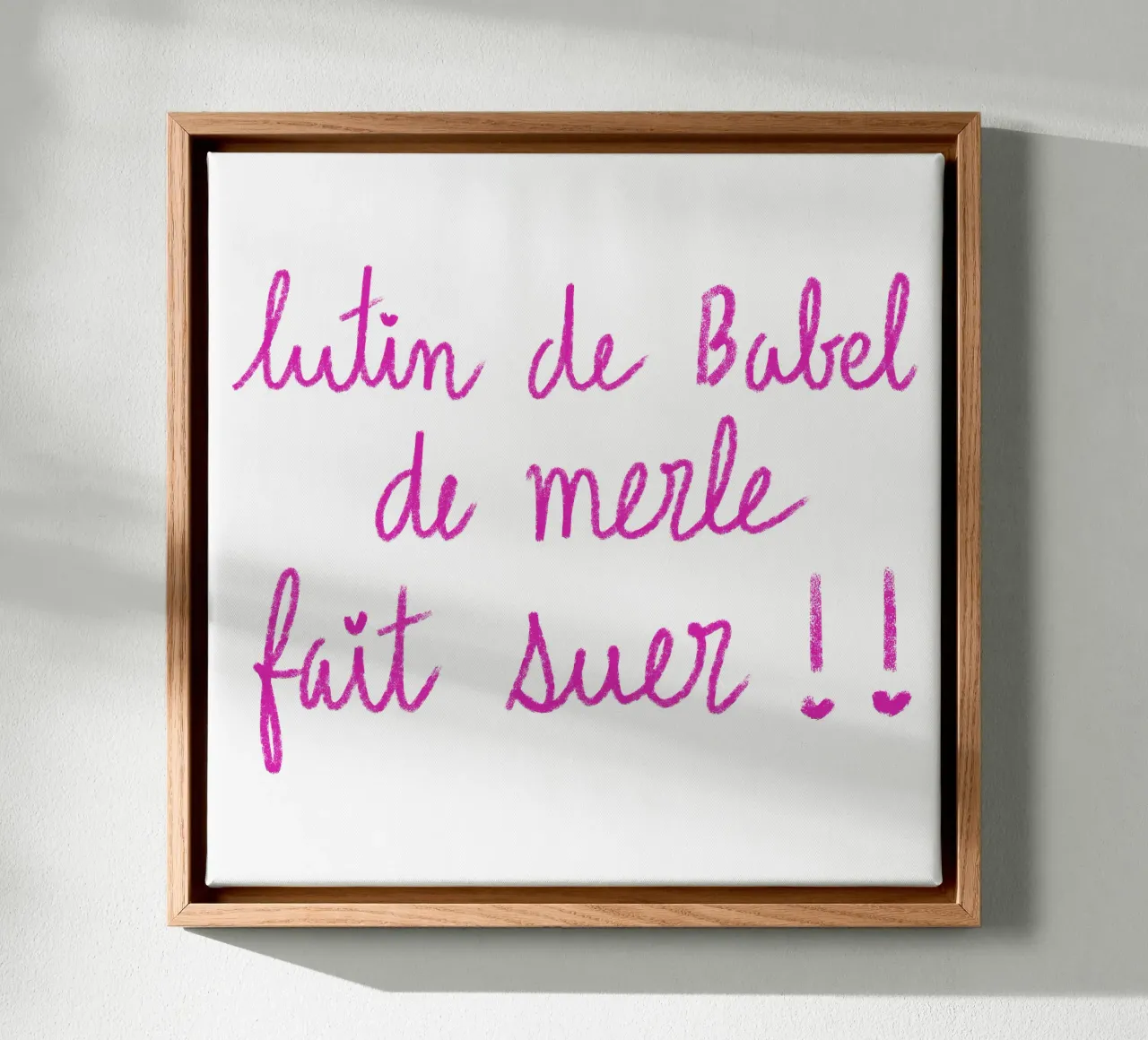 Lutin de Babel de merle fait suer !! tela con Cornice a cassetta da Klo~