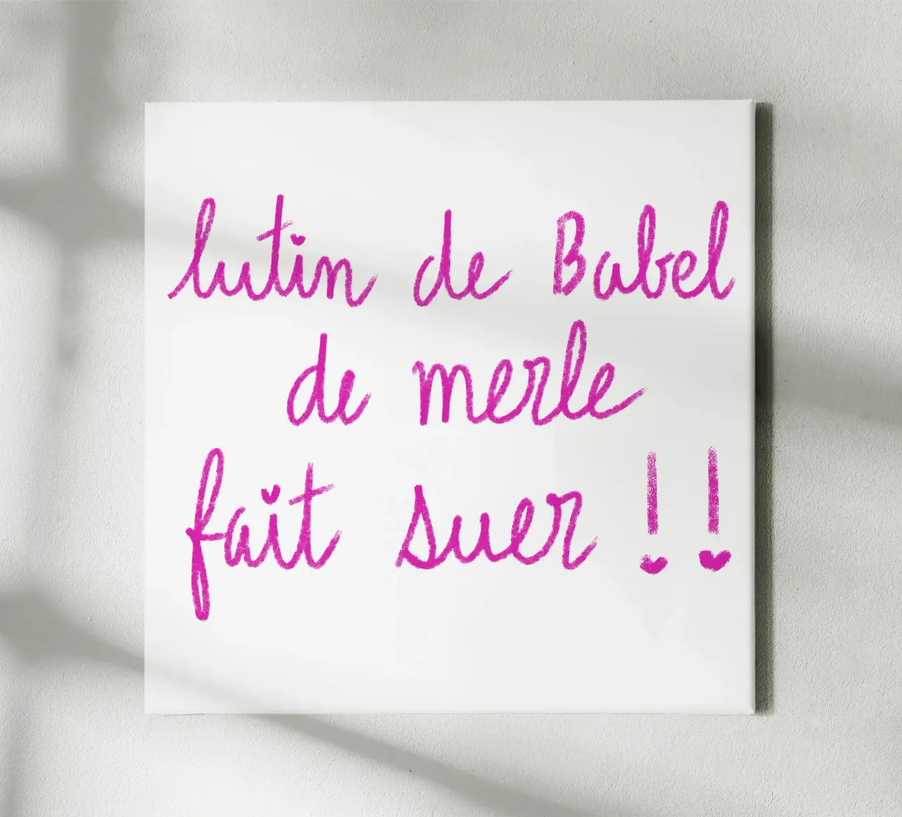Lutin de Babel de merle fait suer !! tela con Cornice a cassetta da Klo~