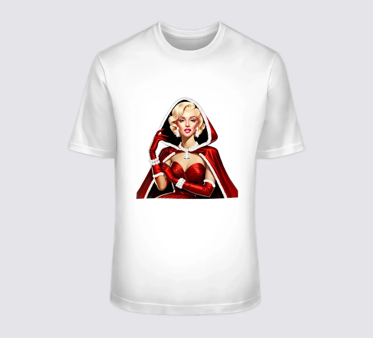 Marilyn come Babbo Natale t-shirt da ARTOMATIC