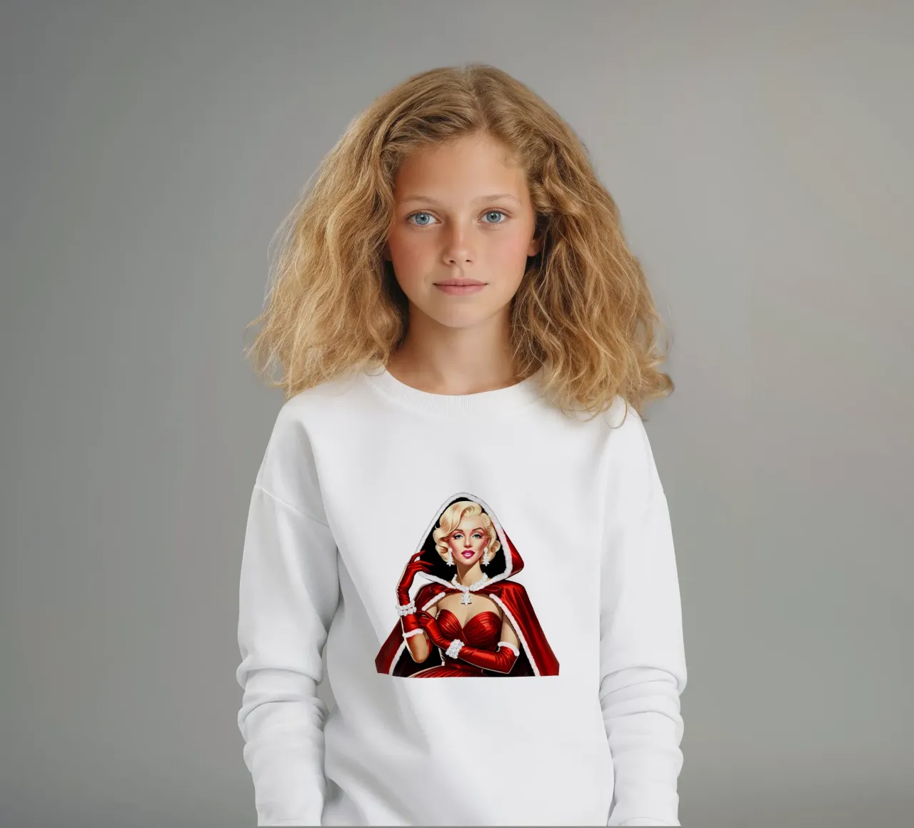 Marilyn como Papá Noel sudadera para niño de ARTOMATIC