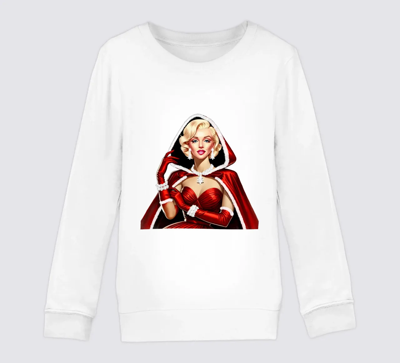 Marilyn como Papá Noel sudadera para niño de ARTOMATIC