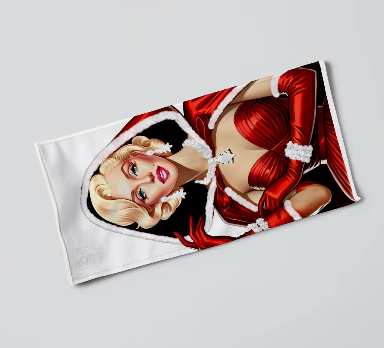 Marilyn en Père Noël serviette de bain de ARTOMATIC