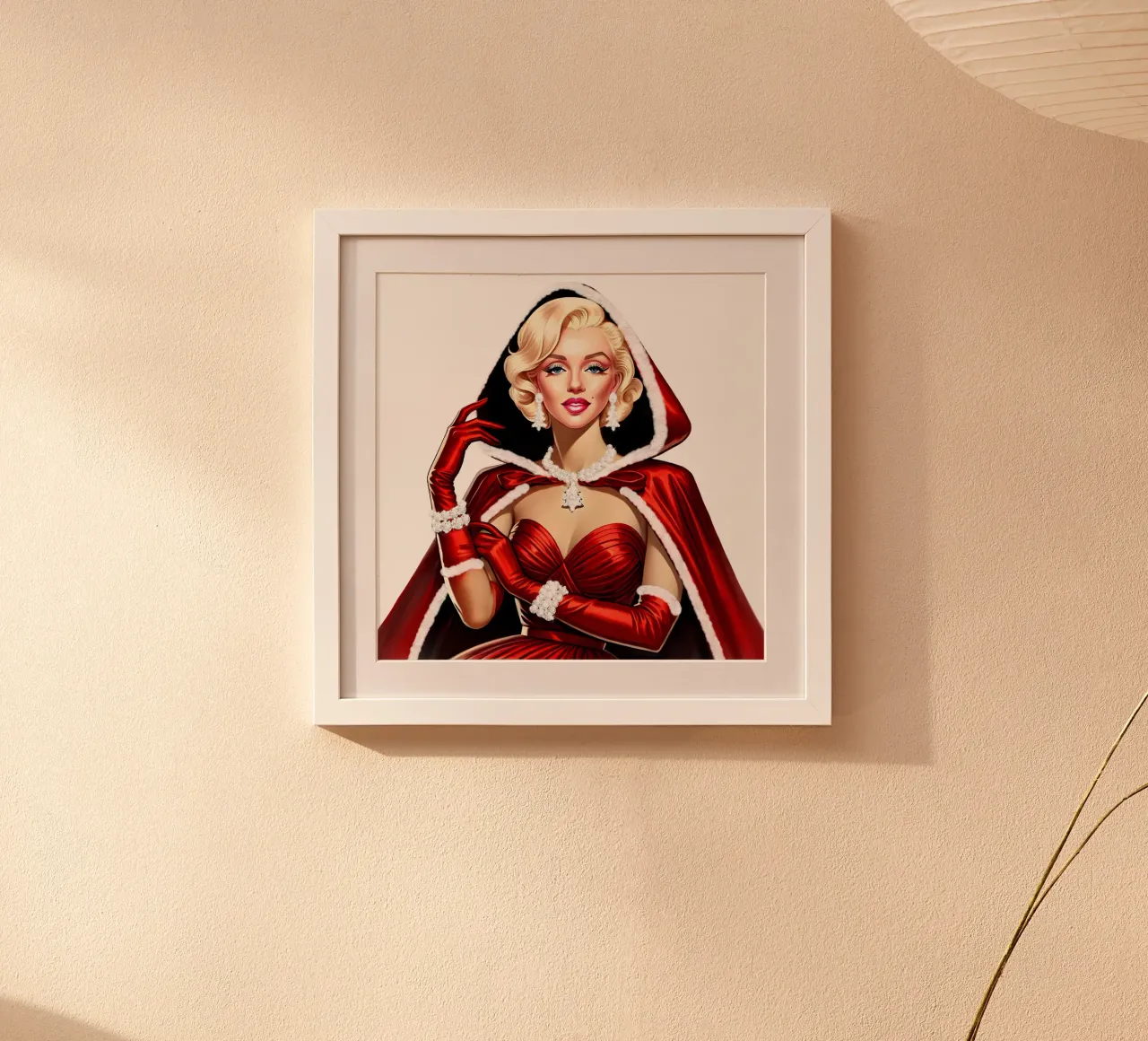 Marilyn como Papá Noel hahnemühle de ARTOMATIC