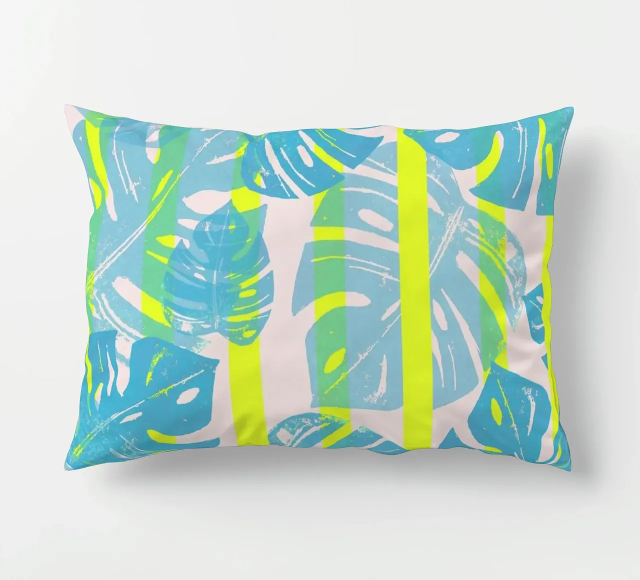 Monstera Neon cuscino da Bianca Green