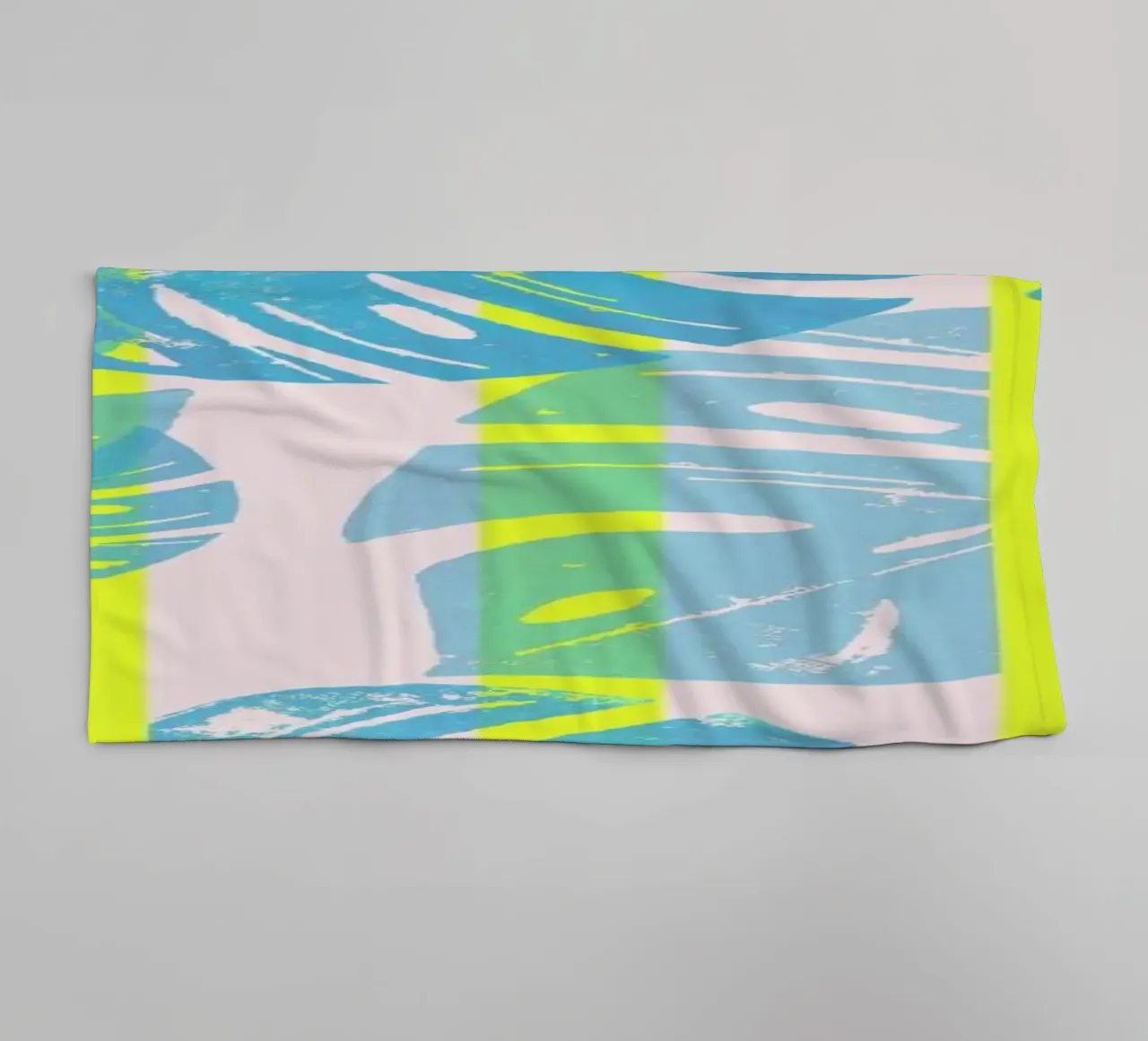 Monstera Neon asciugamano da bagno da Bianca Green