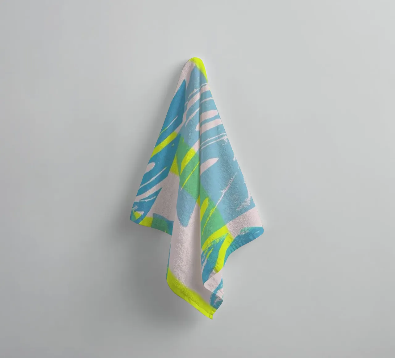 Monstera Neon asciugamano da bagno da Bianca Green