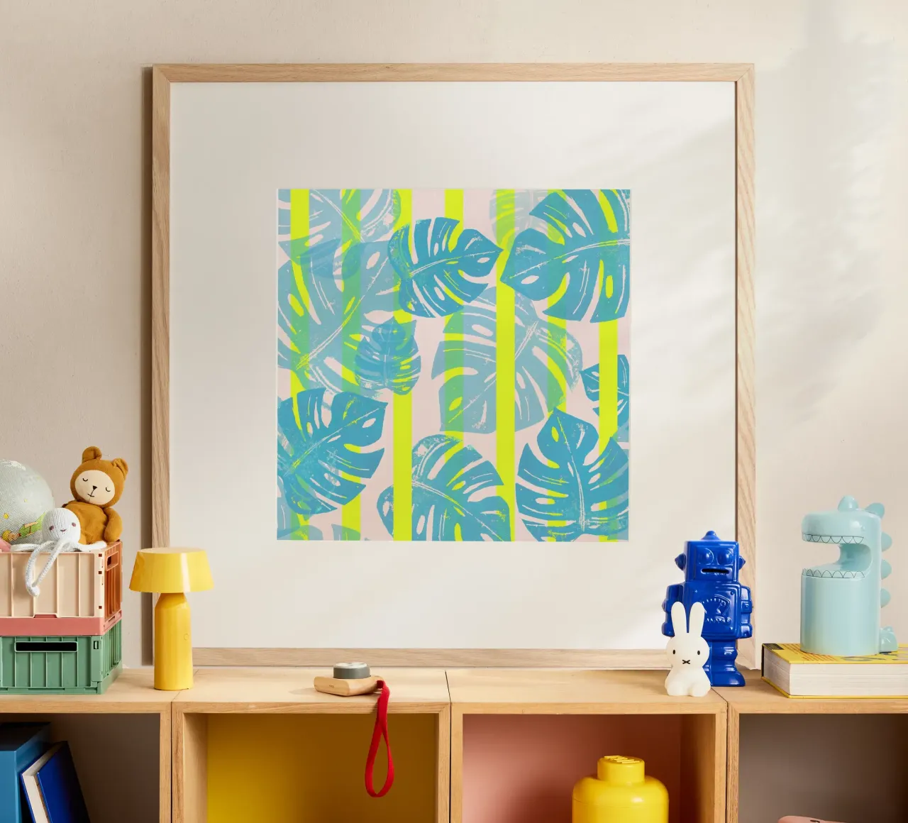 Monstera Neon carta hahnemühle da Bianca Green
