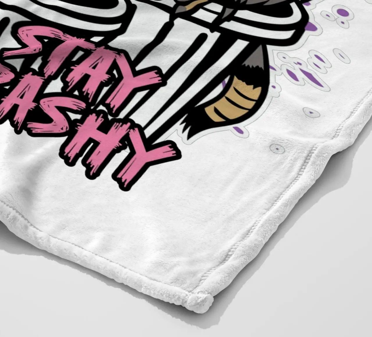 Stay Trashy coperta in pile da edsonramosart