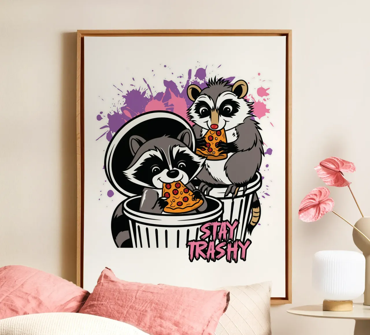 Stay Trashy canvas by edsonramosart