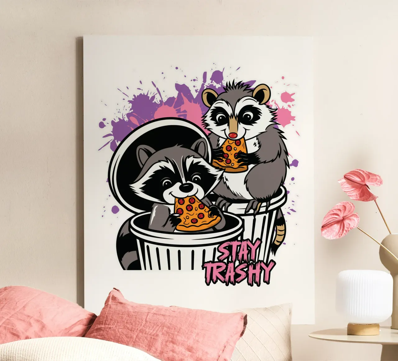 Stay Trashy canvas by edsonramosart