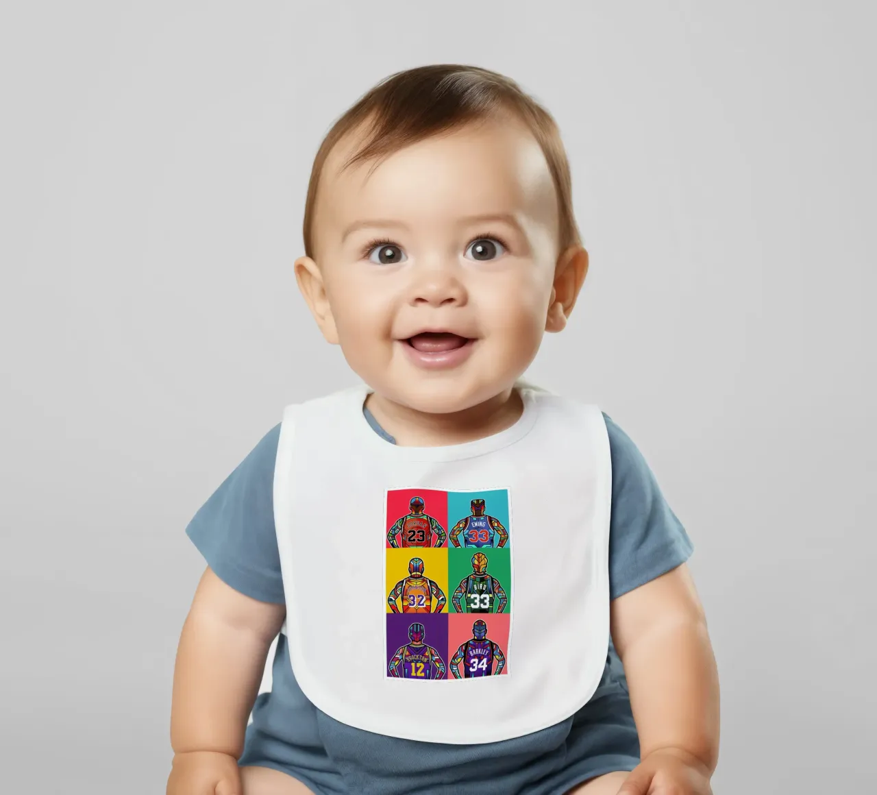 NBA Legends bavaglino da Van Orton Design