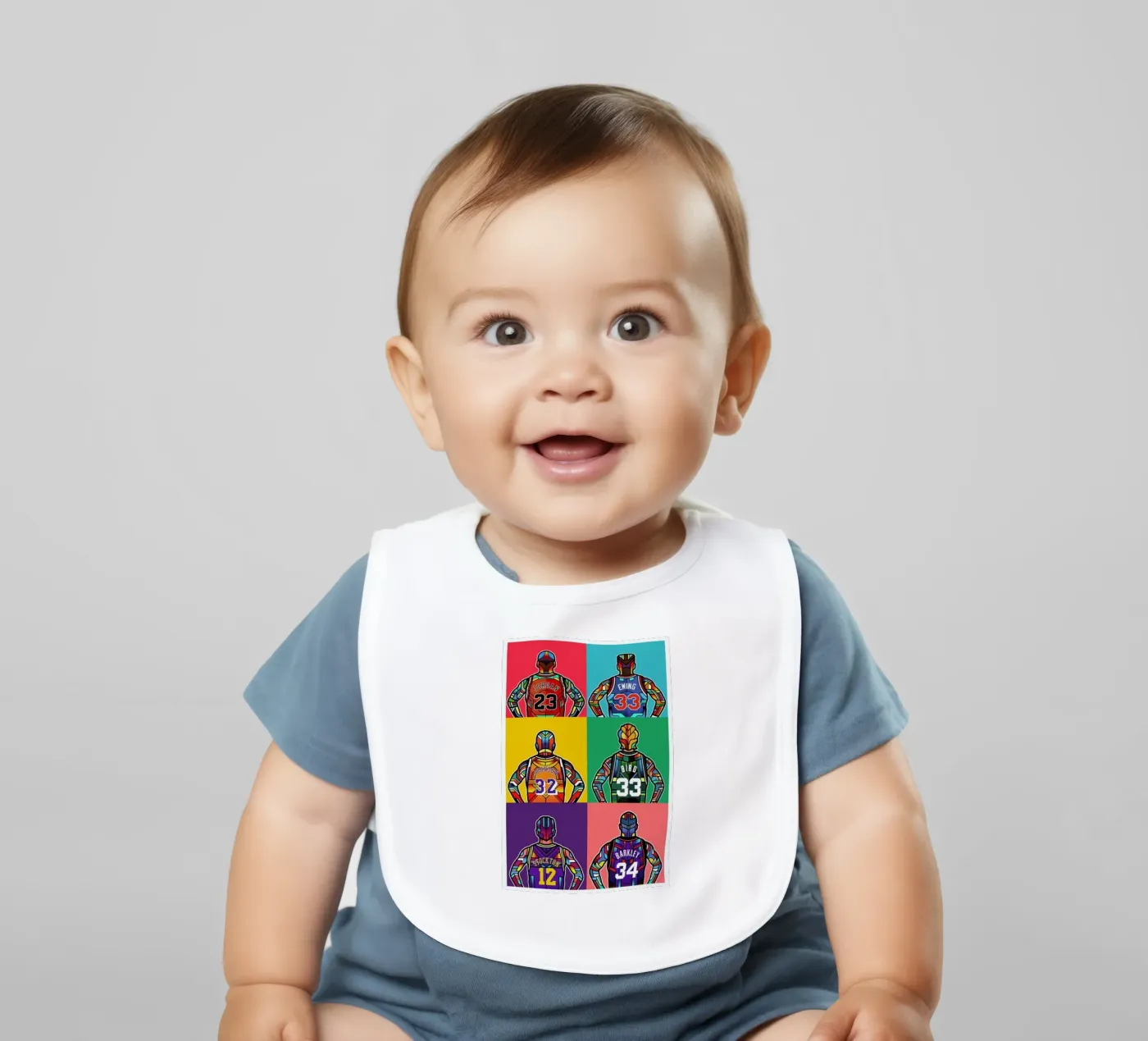 NBA Legends bavaglino da Van Orton Design