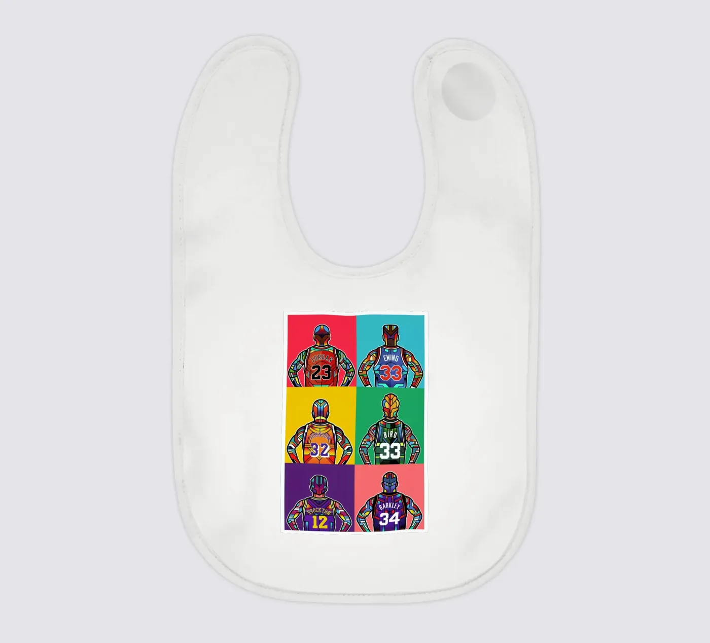 NBA Legends bavaglino da Van Orton Design