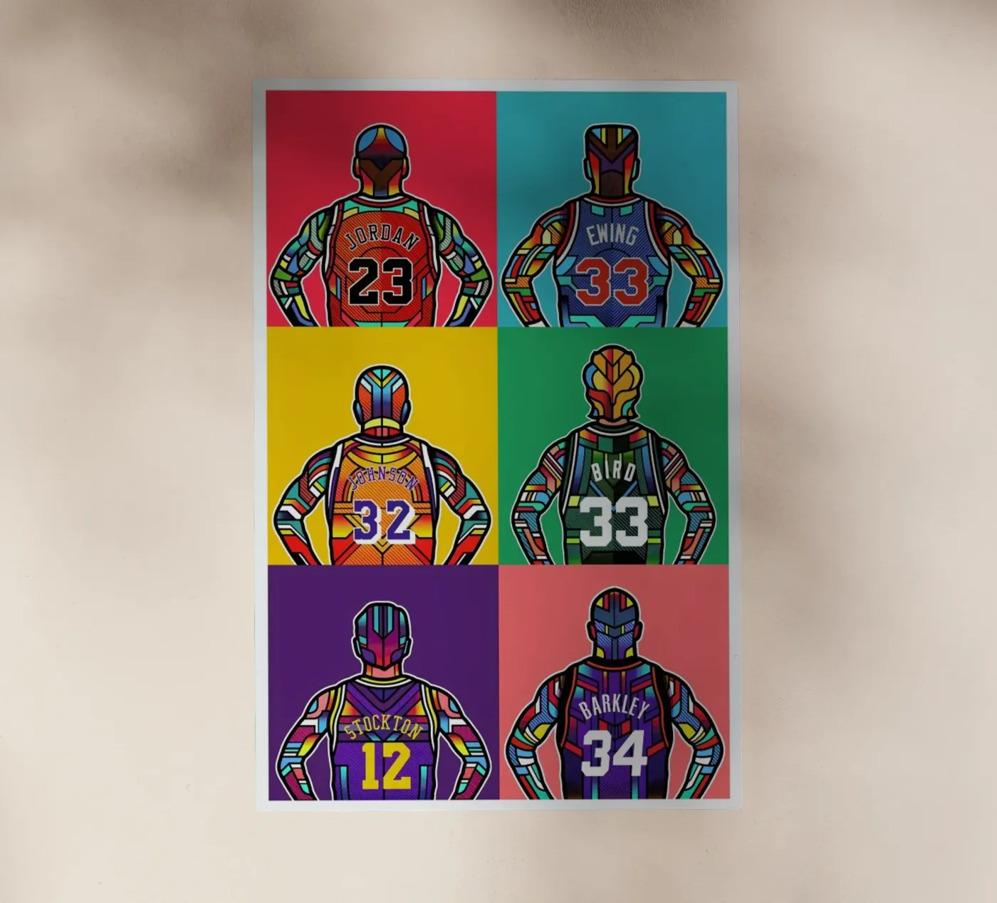 NBA Legends pellicola backlit da Van Orton Design