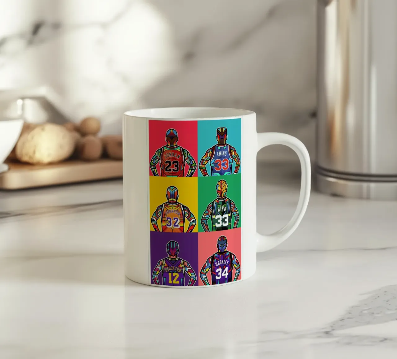 NBA Legends mug en céramique de Van Orton Design