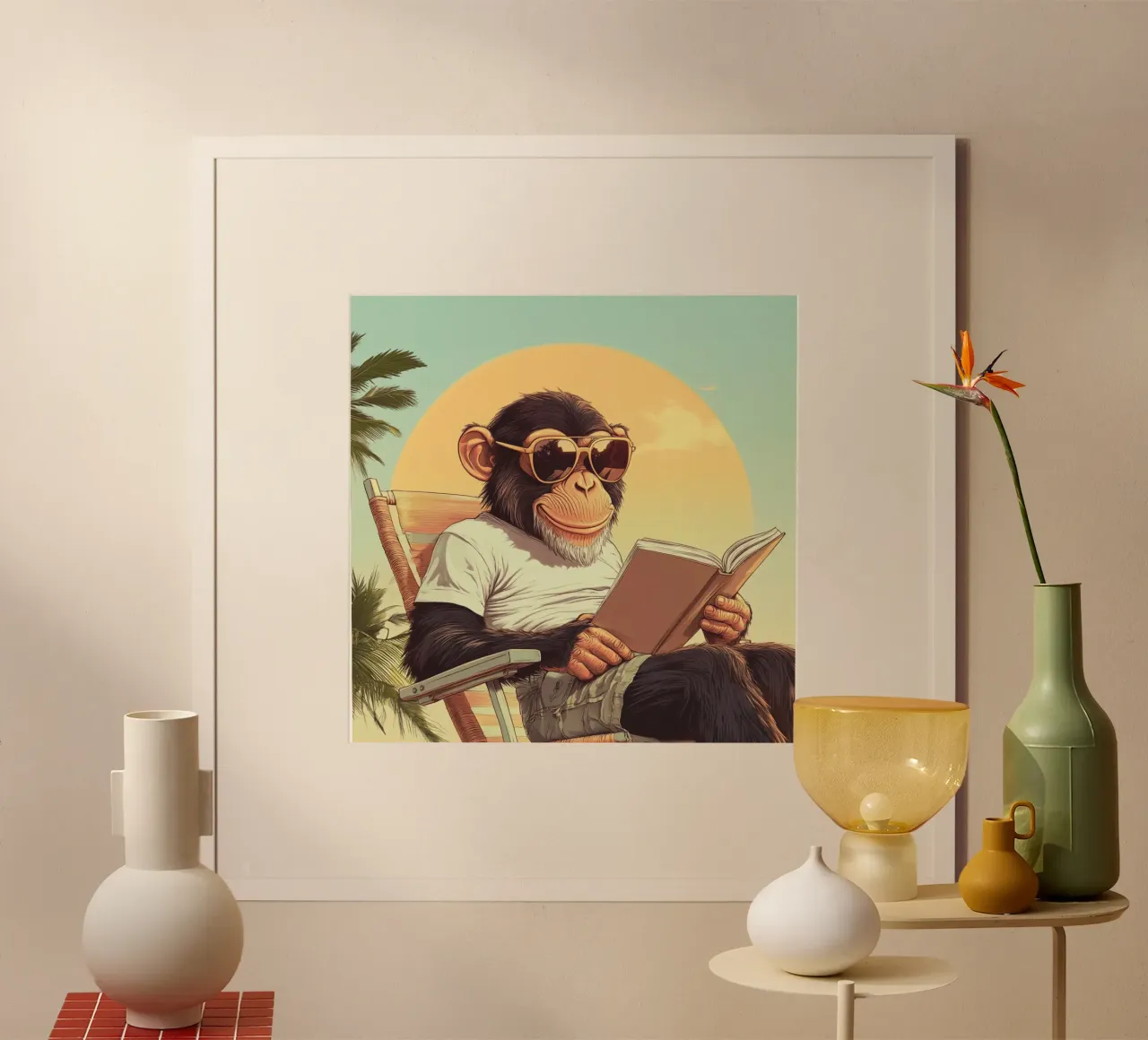 Amante dei libri poster con telaio in plastica da Street Boutique