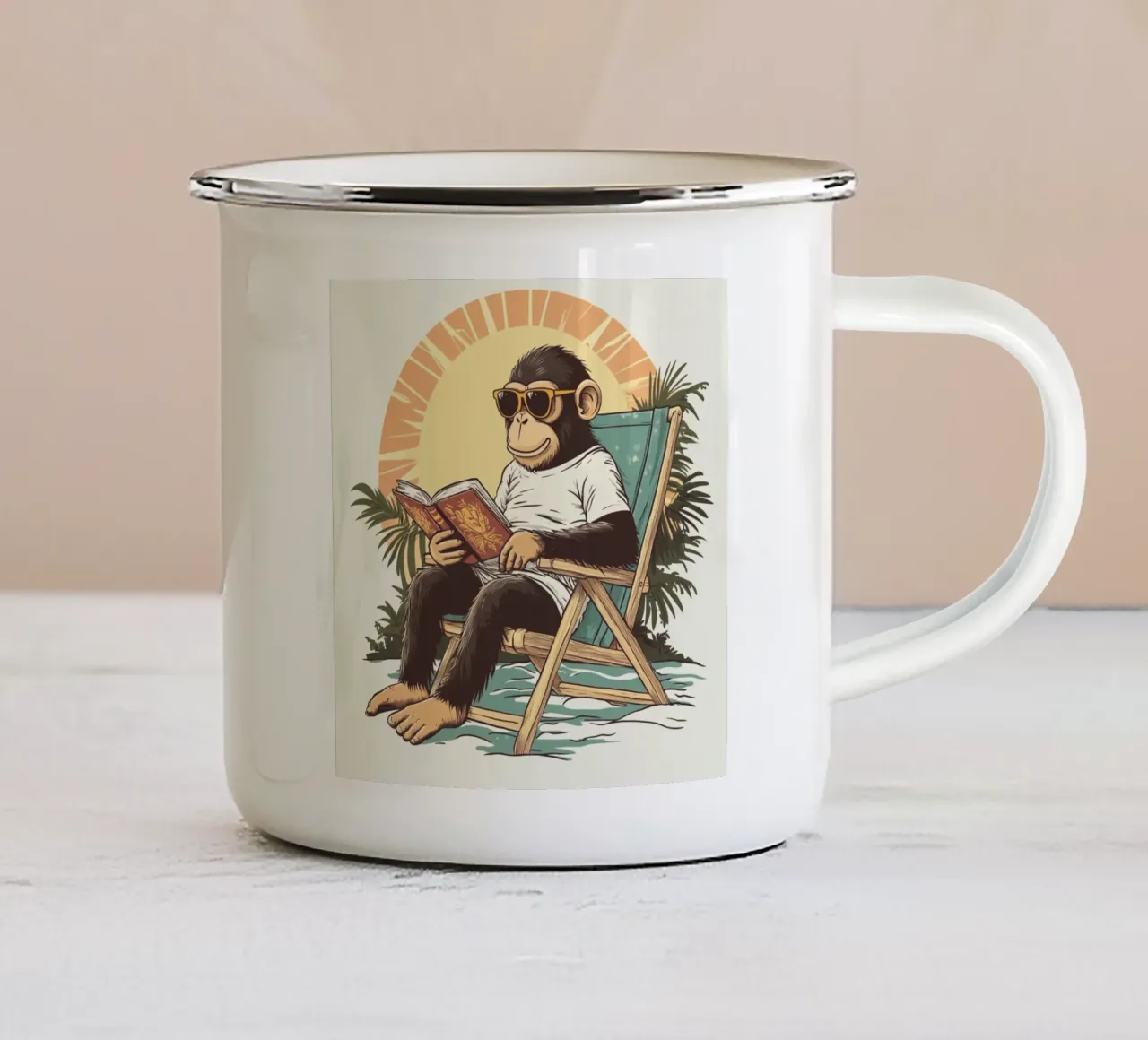 Amante dei libri 2 tazza in smalto da Street Boutique