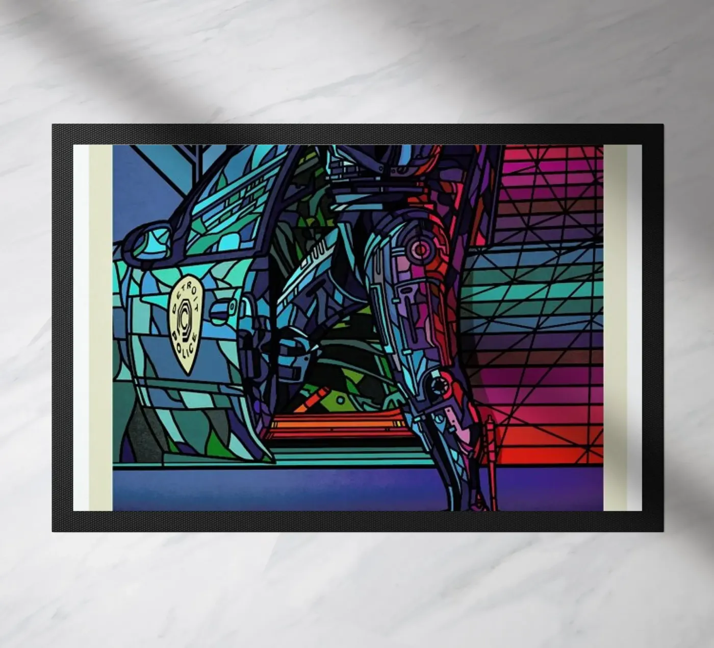 Robocop doormat by Van Orton Design