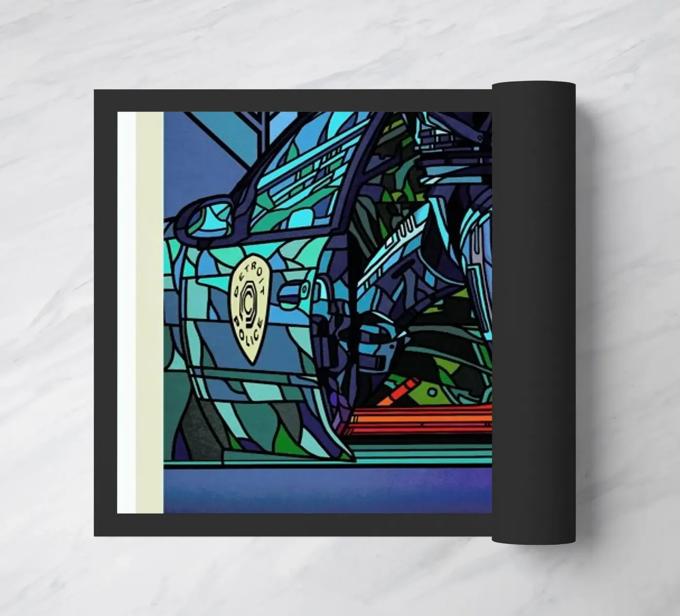 Robocop doormat by Van Orton Design