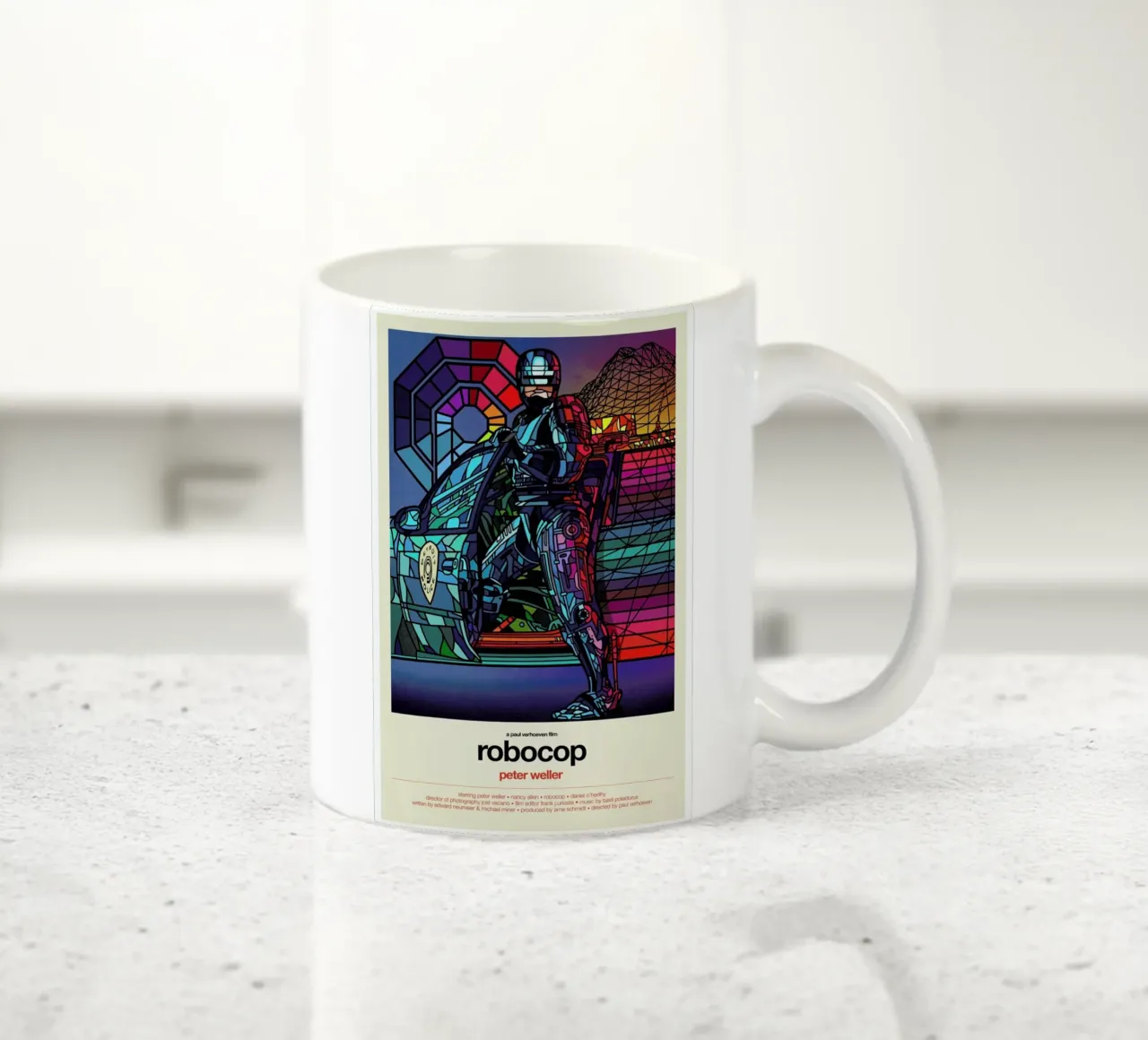 Robocop tazza in ceramica da Van Orton Design