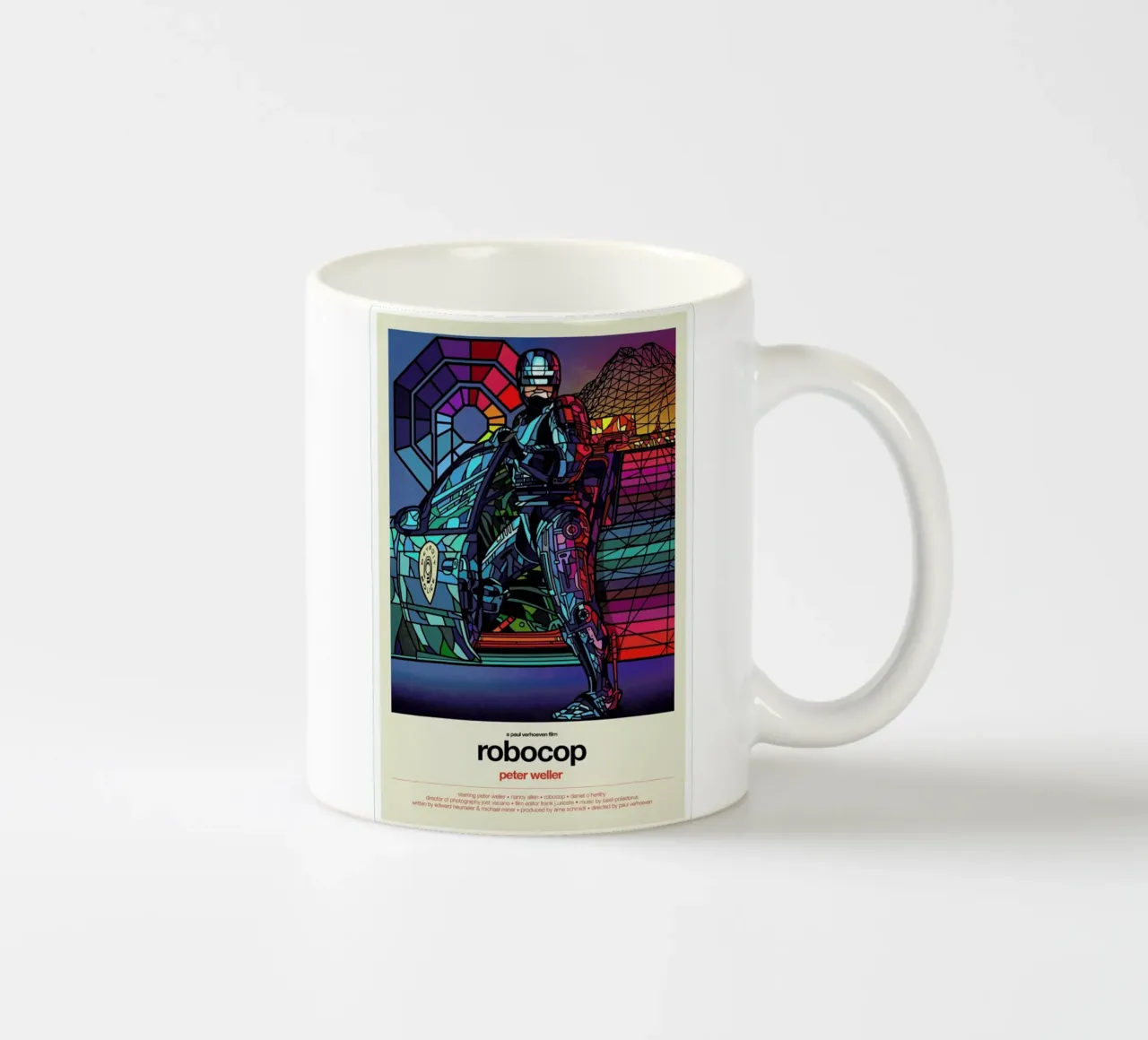 Robocop tazza in ceramica da Van Orton Design