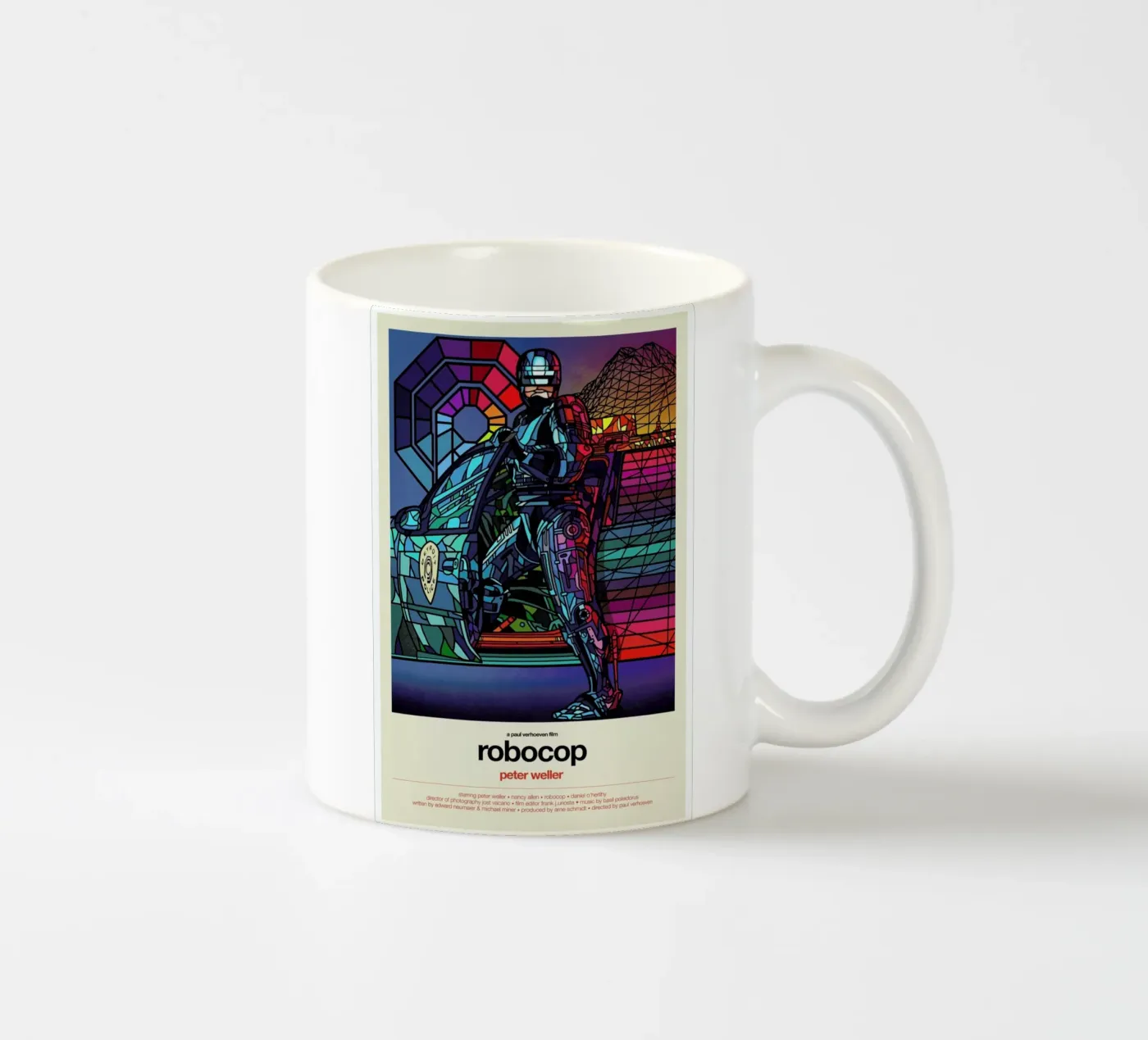 Robocop Keramik Tasse von Van Orton Design