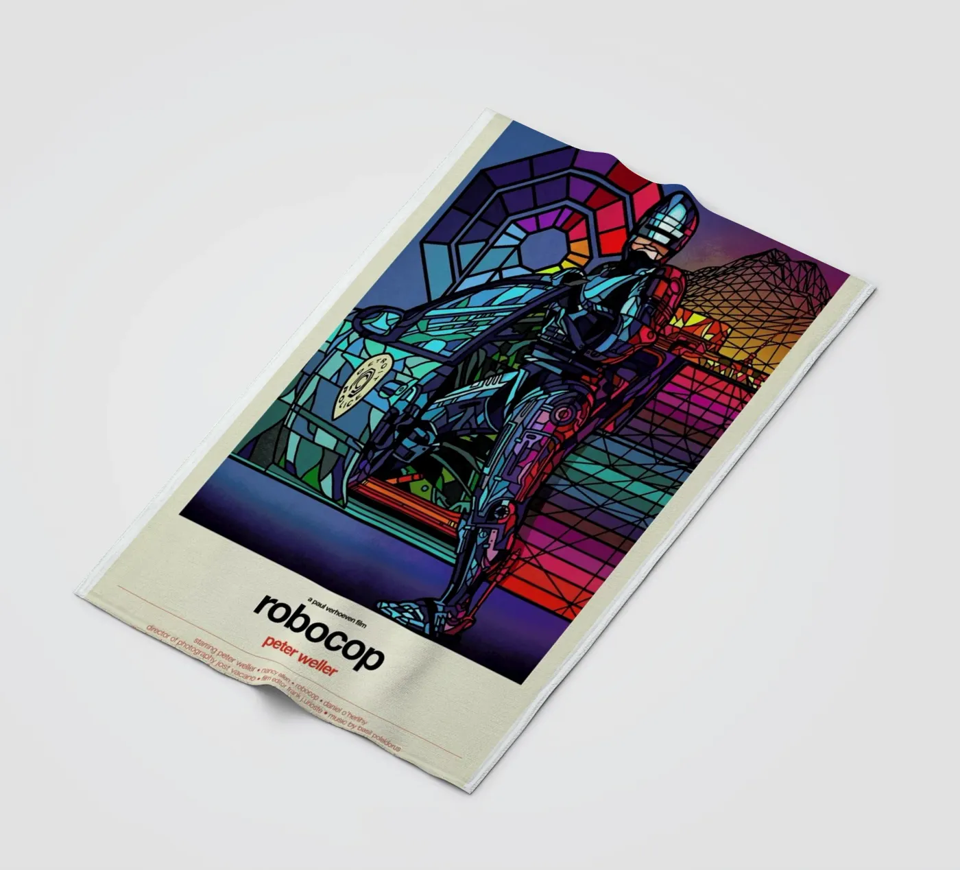 Robocop fleecedeken van Van Orton Design