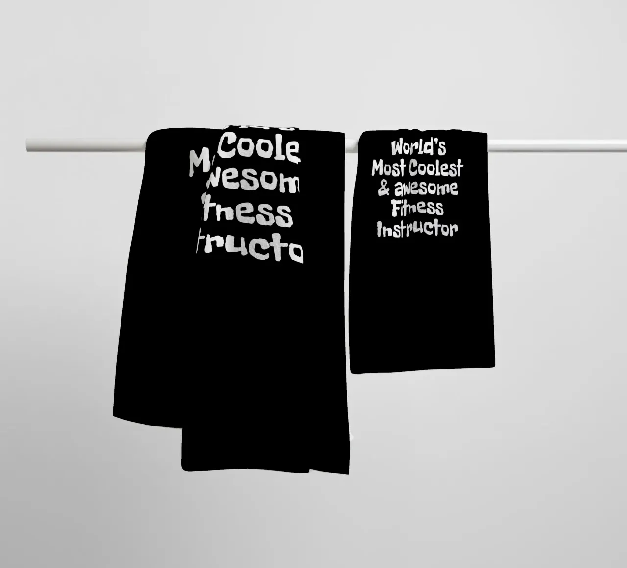World's most coolest and awesome fitness instructor asciugamano da bagno da happieeagle