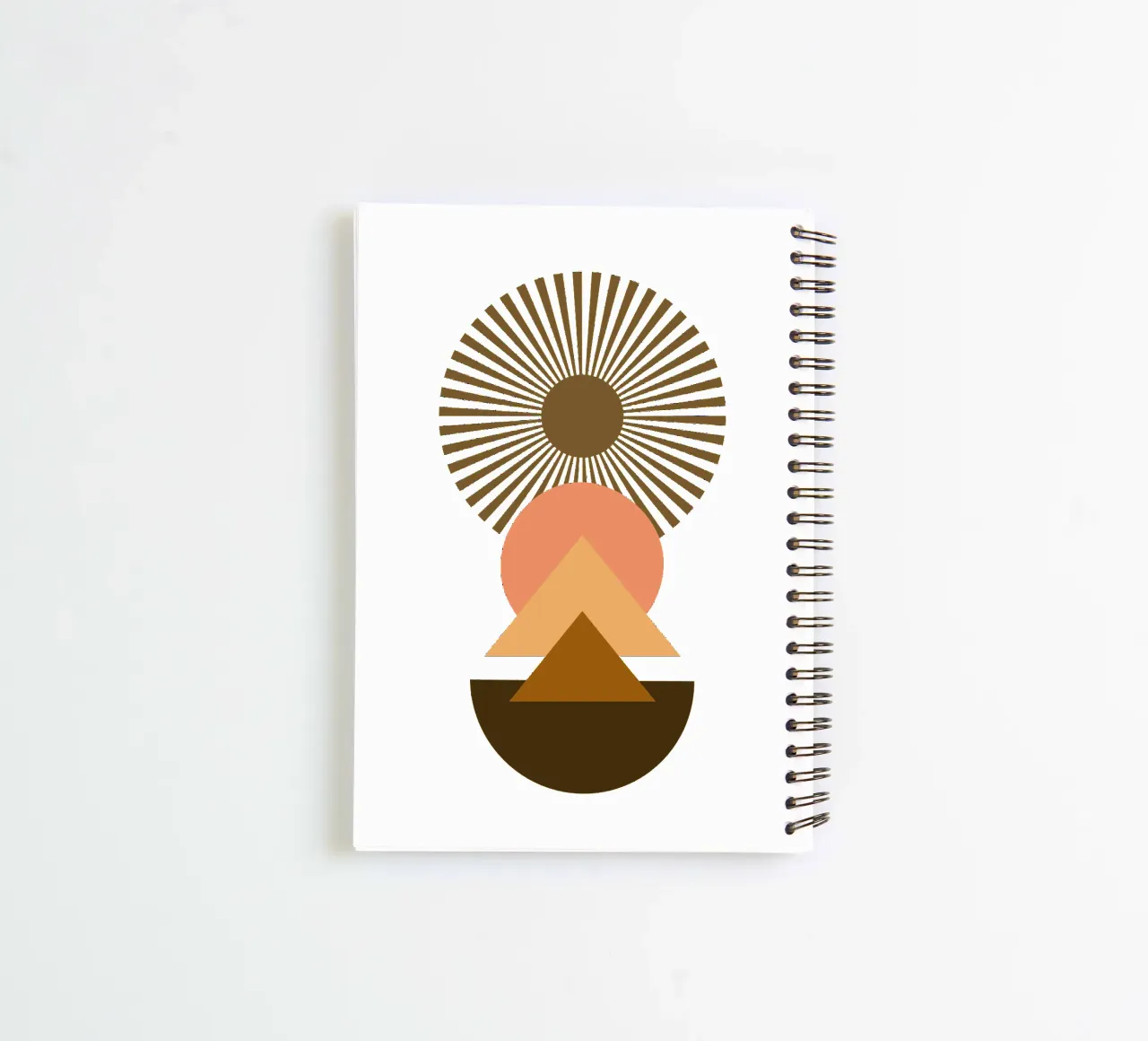 Boho minimalist modern simple spiral notebook by YSV MINIMALIST