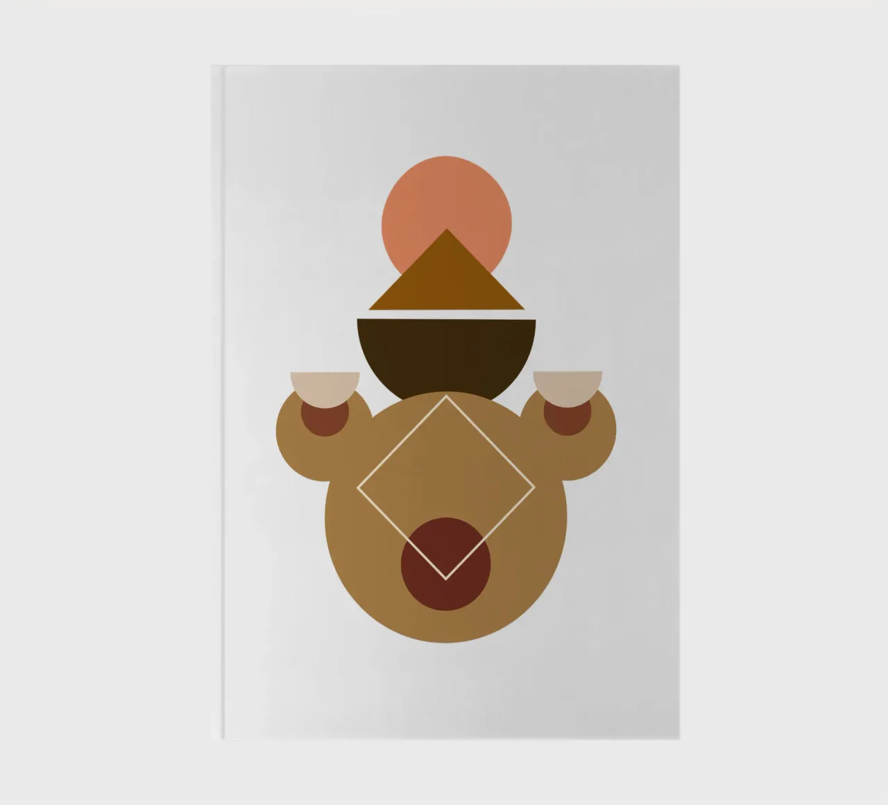 Boho Minimalist Modern Simple notebook by YSV MINIMALIST