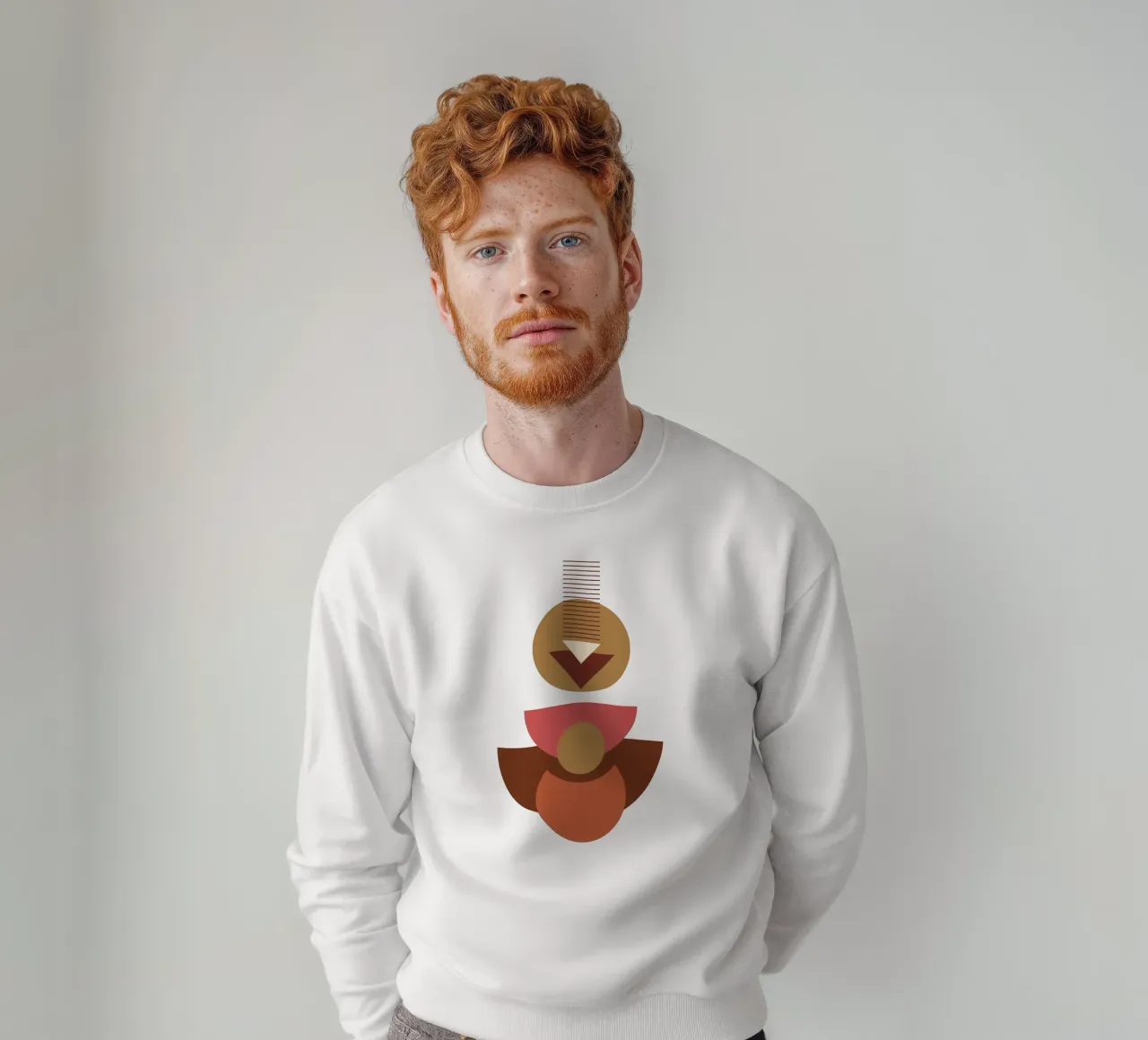 Boho Minimalis Modern Simple sweatshirt by YSV MINIMALIST