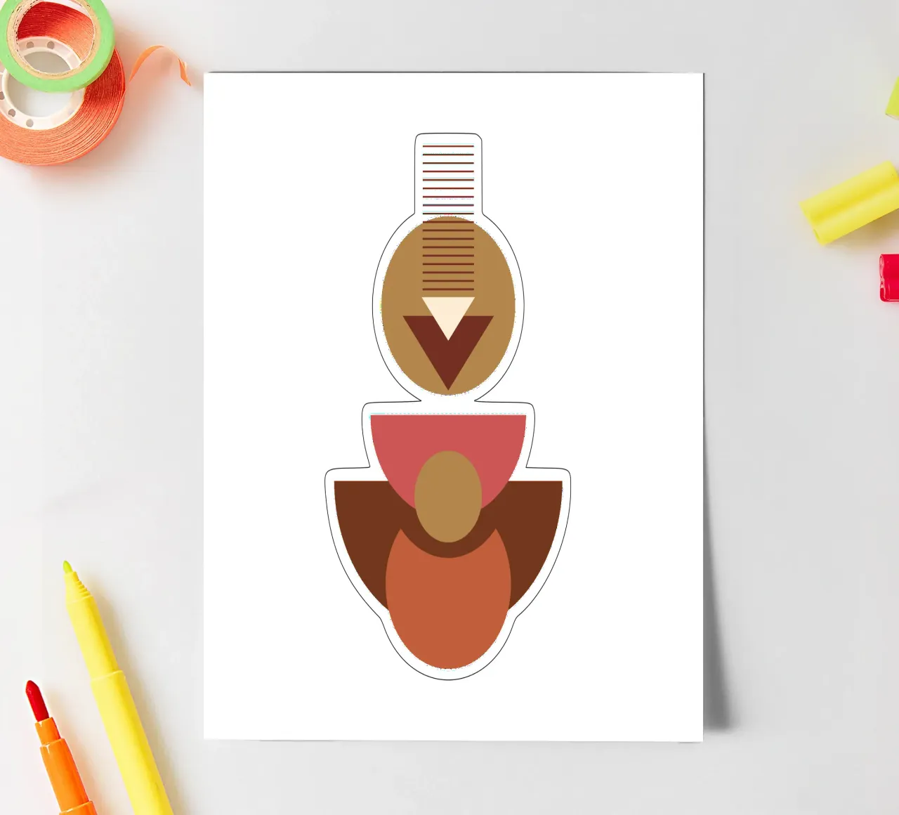 Boho Minimalis Moderno Semplice foglio adesivo da YSV MINIMALIST