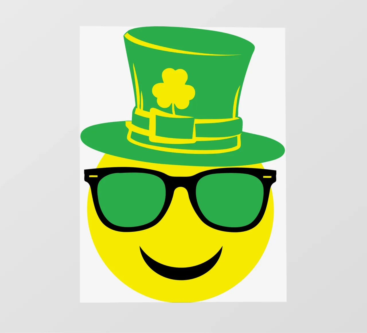 st patrick emoticon funny art design pvc cover by onefeelshop