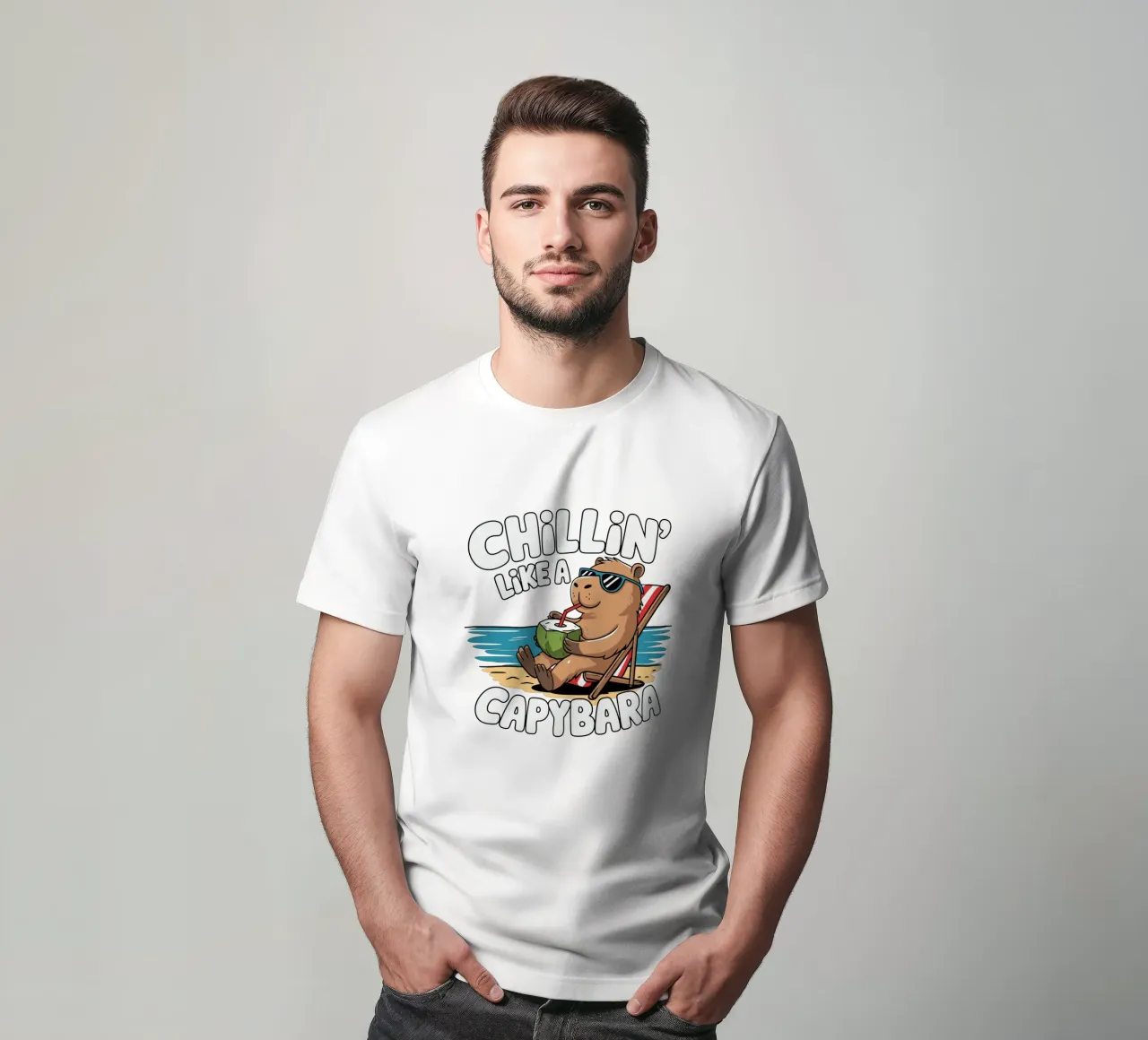 Chillin' like a capybara t-shirt da edsonramosart