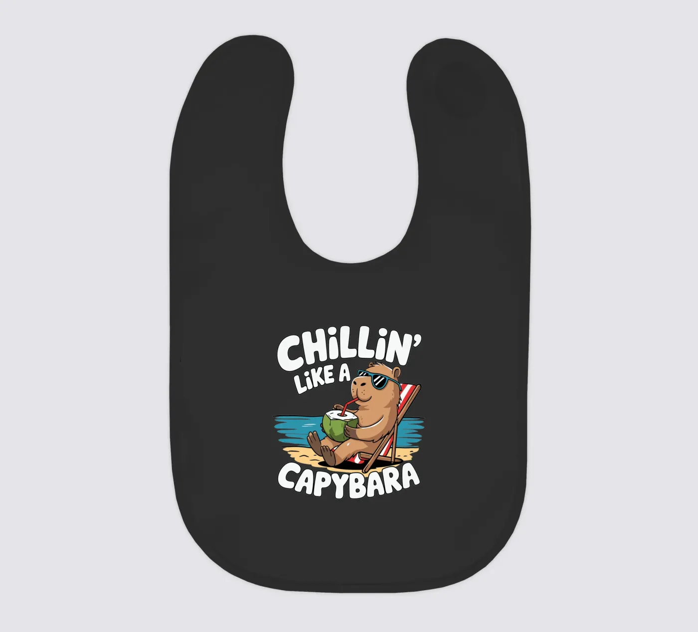 Chillin' like a capybara bavaglino da edsonramosart