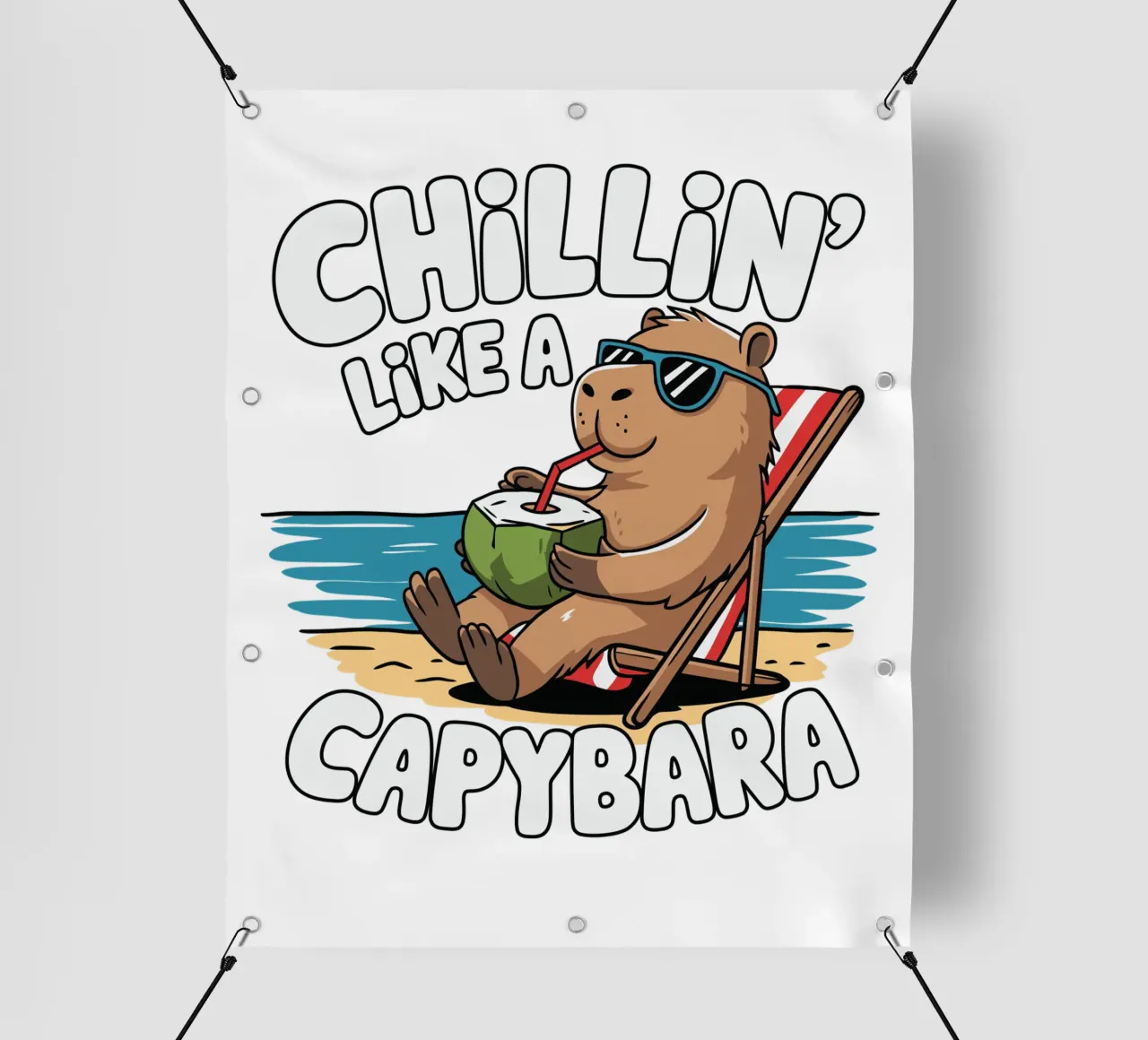 Chillin' like a capybara telo in pvc da edsonramosart