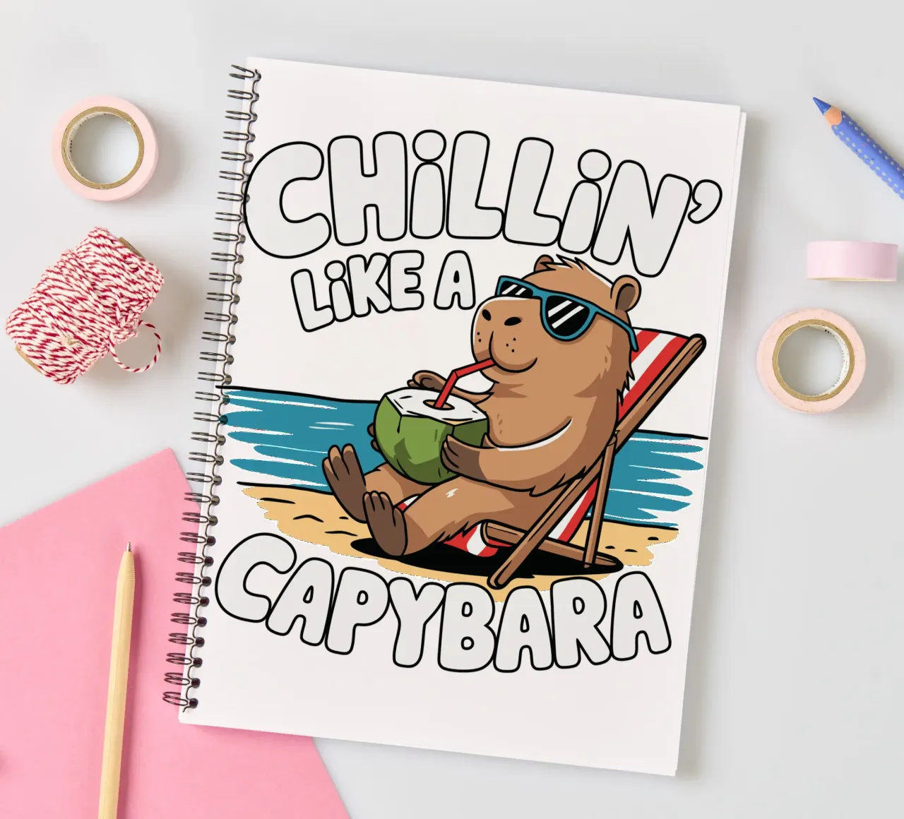 Chillin' like a capybara Ringbuch von edsonramosart