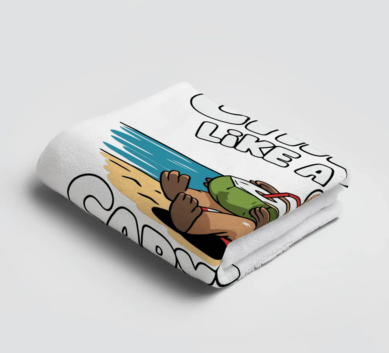 Chillin' like a capybara asciugamano da bagno da edsonramosart