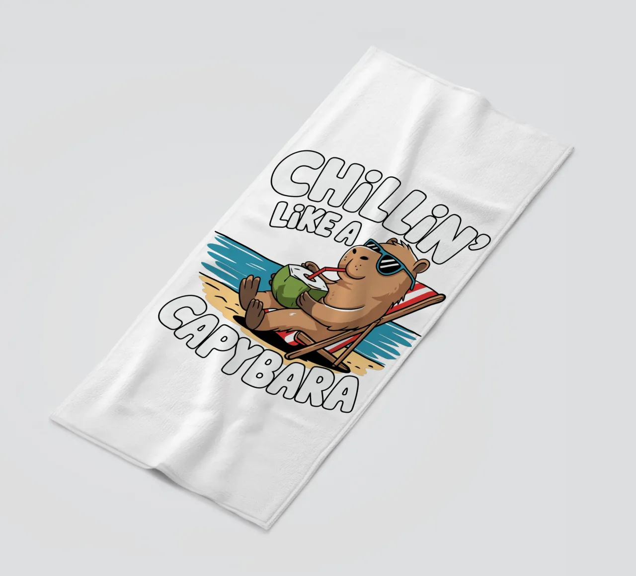 Chillin' like a capybara telo mare da edsonramosart