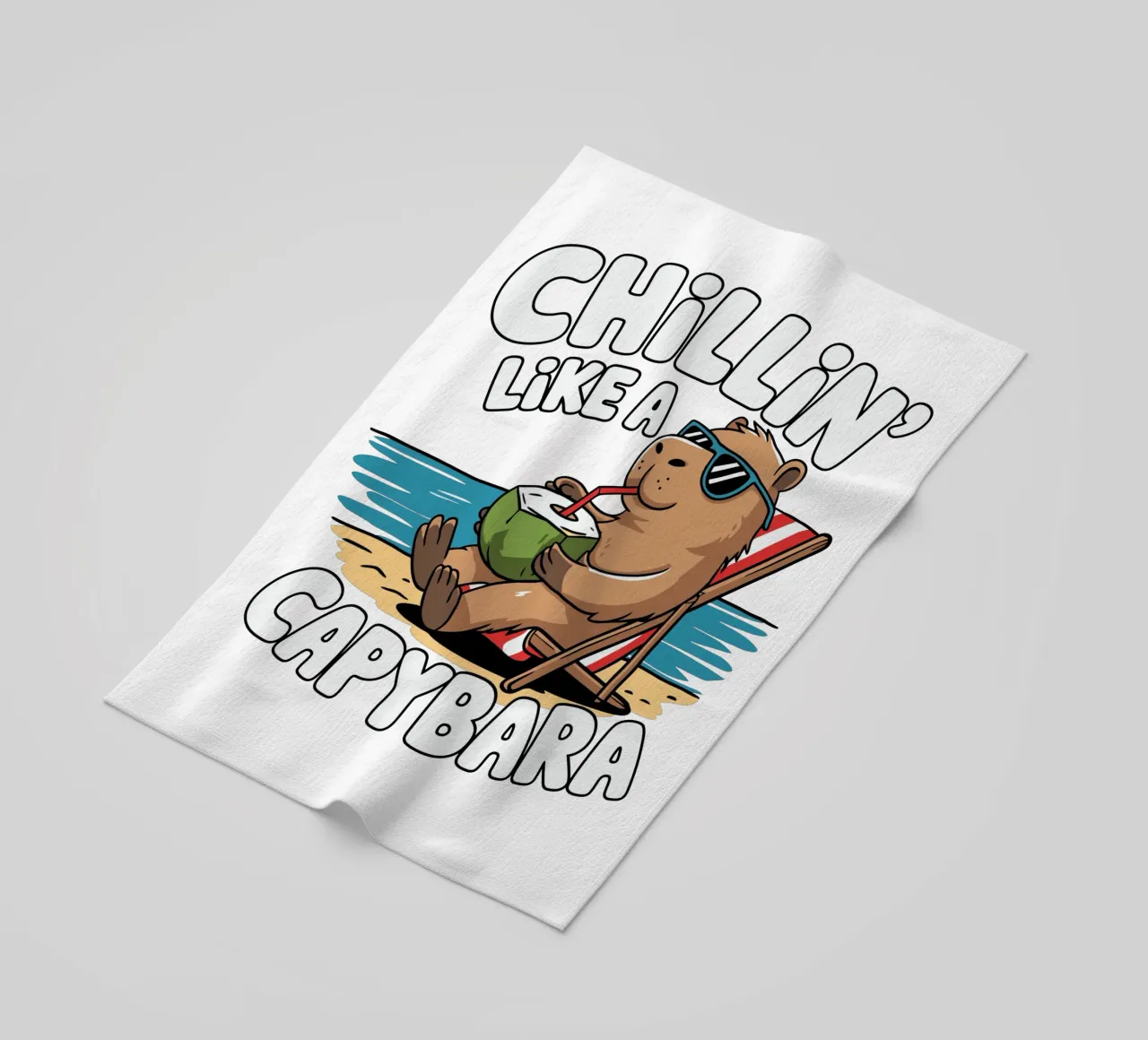 Chillin' like a capybara telo mare da edsonramosart