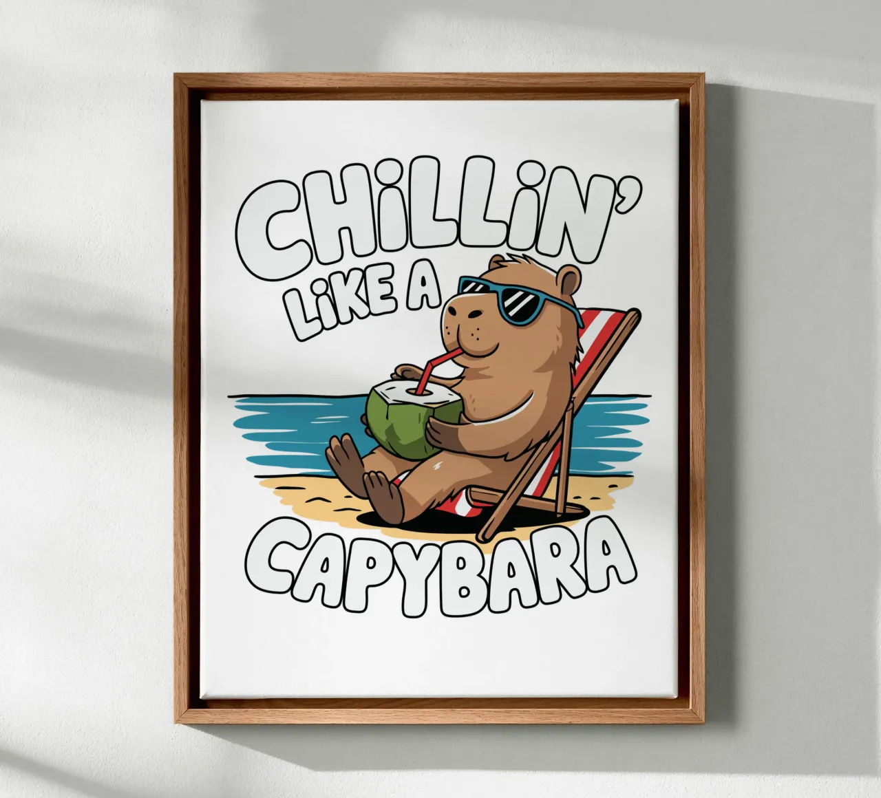 Chillin' like a capybara tela da edsonramosart