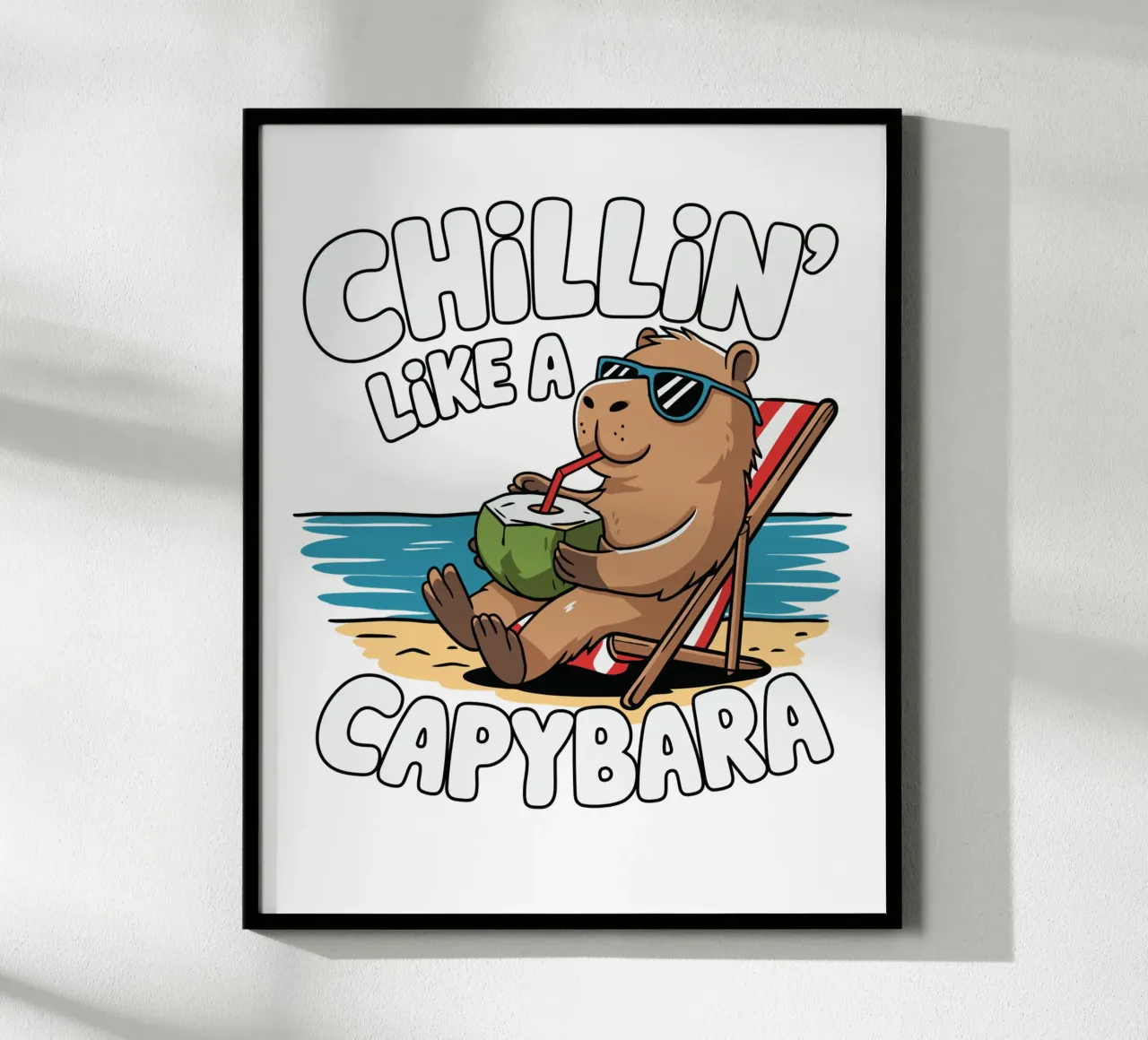 Chillin' like a capybara carta hahnemühle da edsonramosart