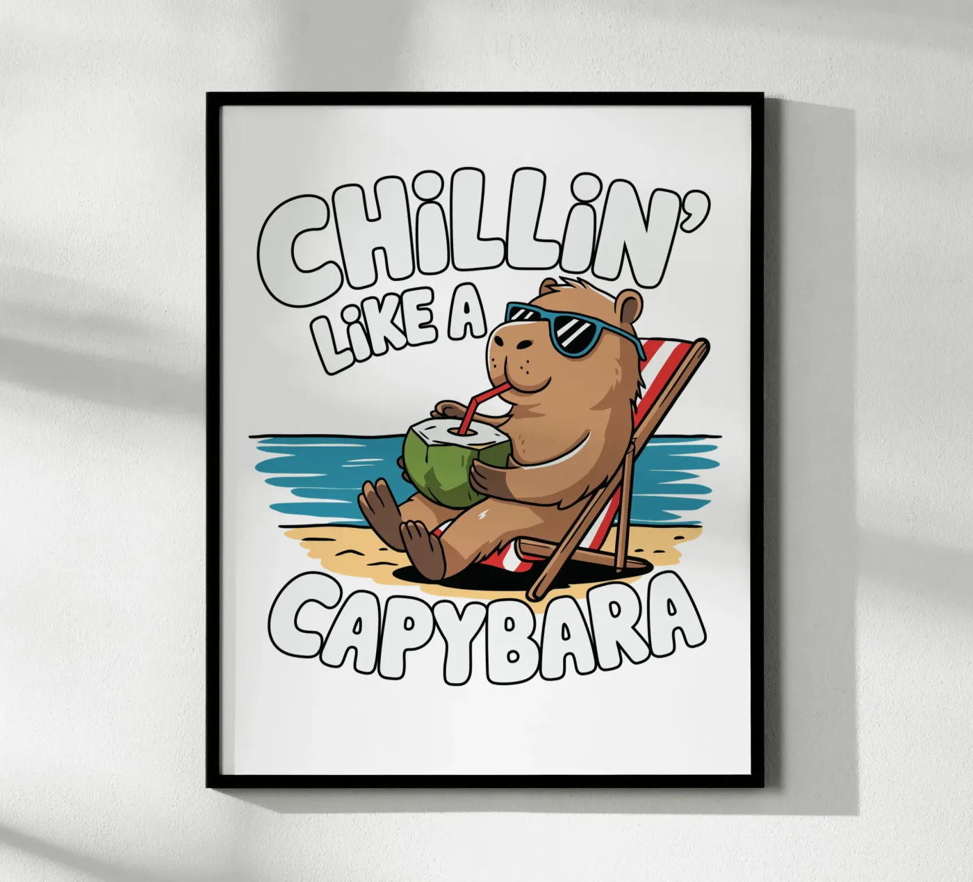 Chillin' like a capybara poster da edsonramosart