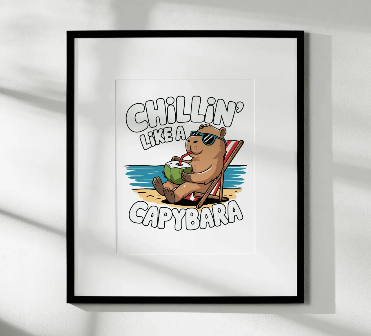 Chillin' like a capybara Hahnemühle von edsonramosart