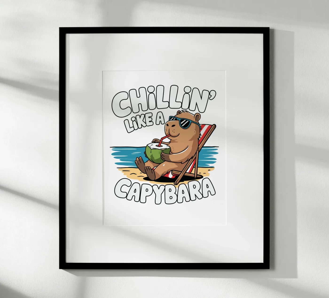 Chillin' like a capybara poster da edsonramosart