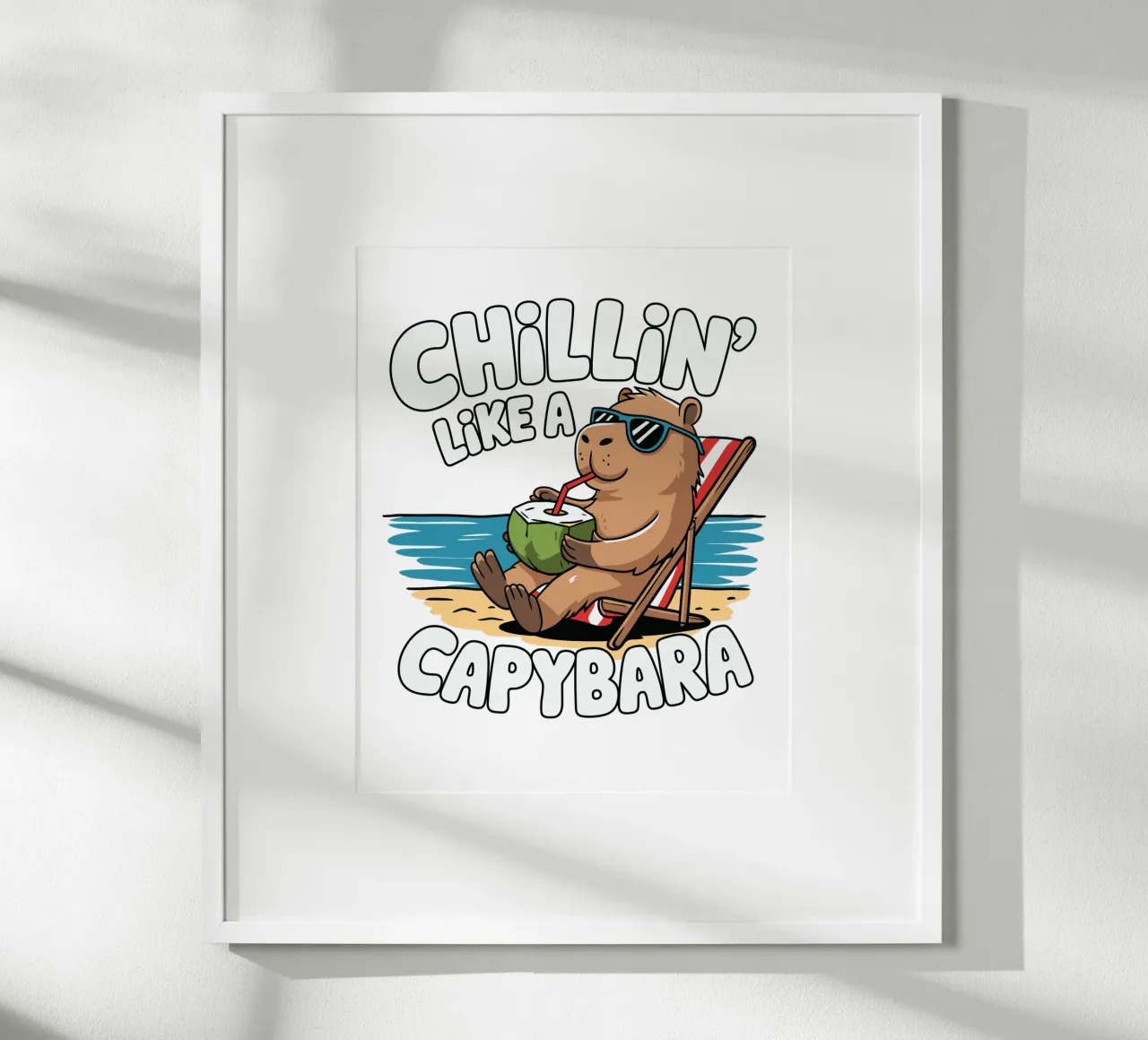 Chillin' like a capybara carta hahnemühle da edsonramosart