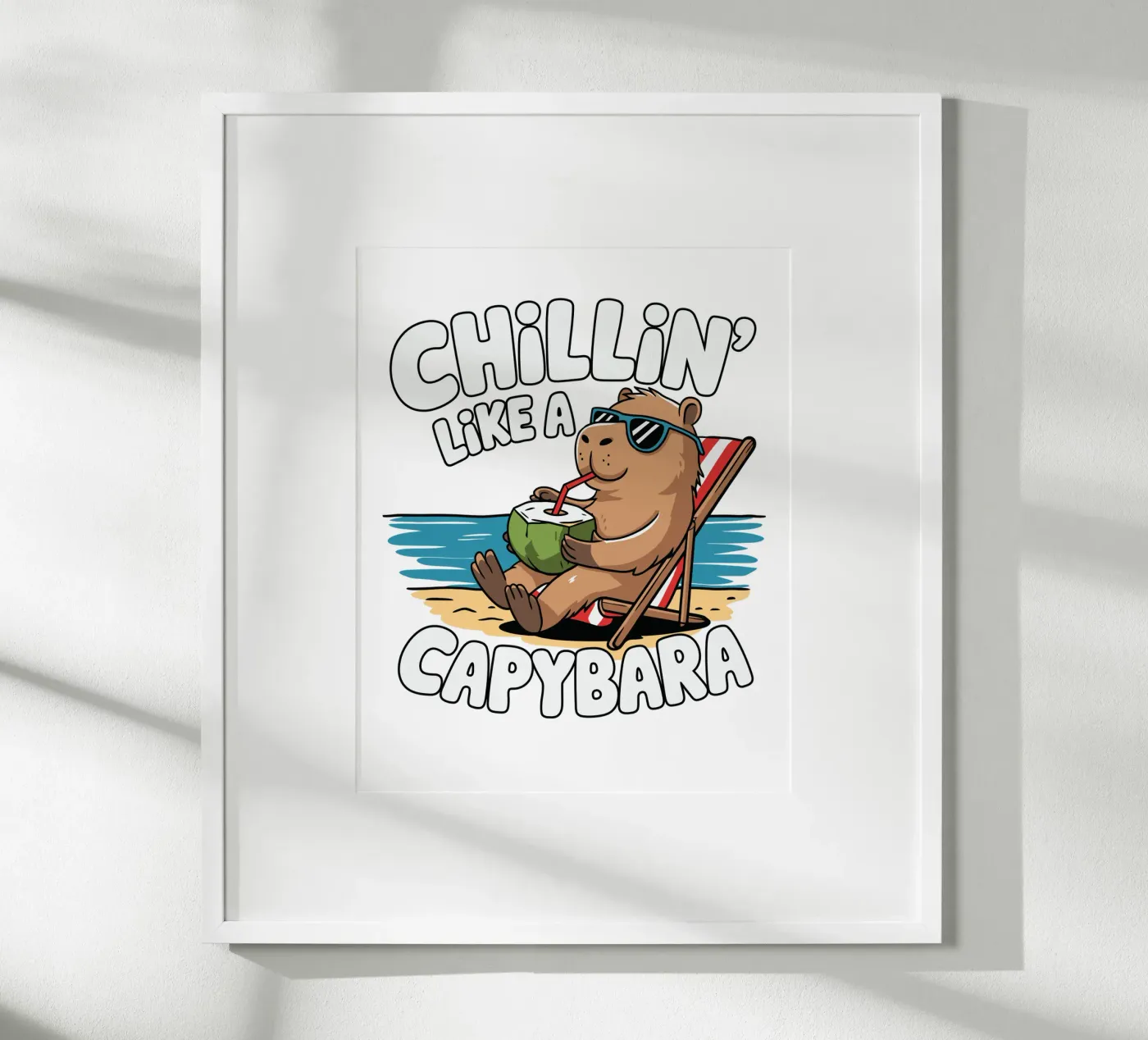 Chillin' like a capybara poster da edsonramosart