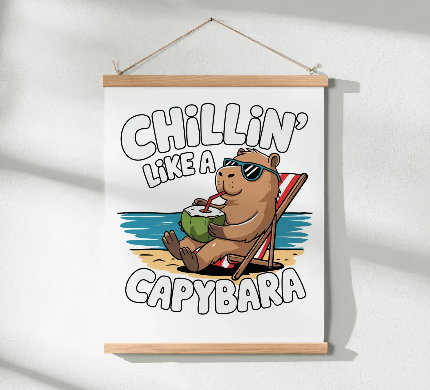 Chillin' like a capybara poster da edsonramosart