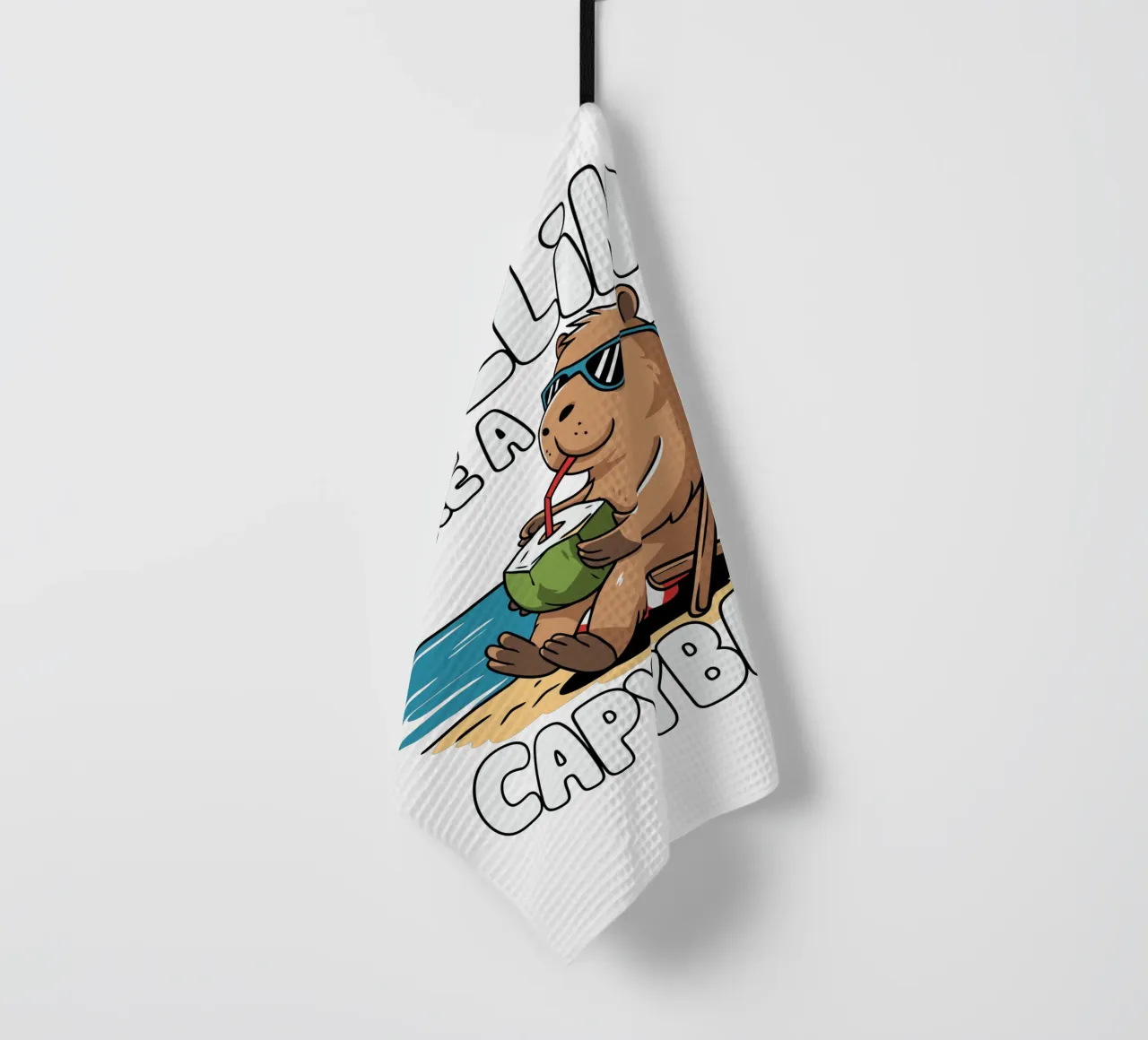 Chillin' like a capybara canovaccio da cucina da edsonramosart